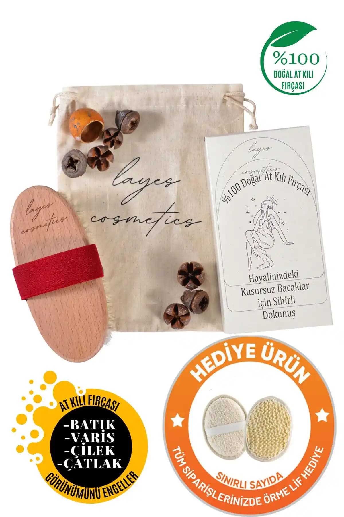 Layes Selülit Karşıtı Doğal At Kılı Fırça ile Cilt Bakımında Etkili Sonuçlar