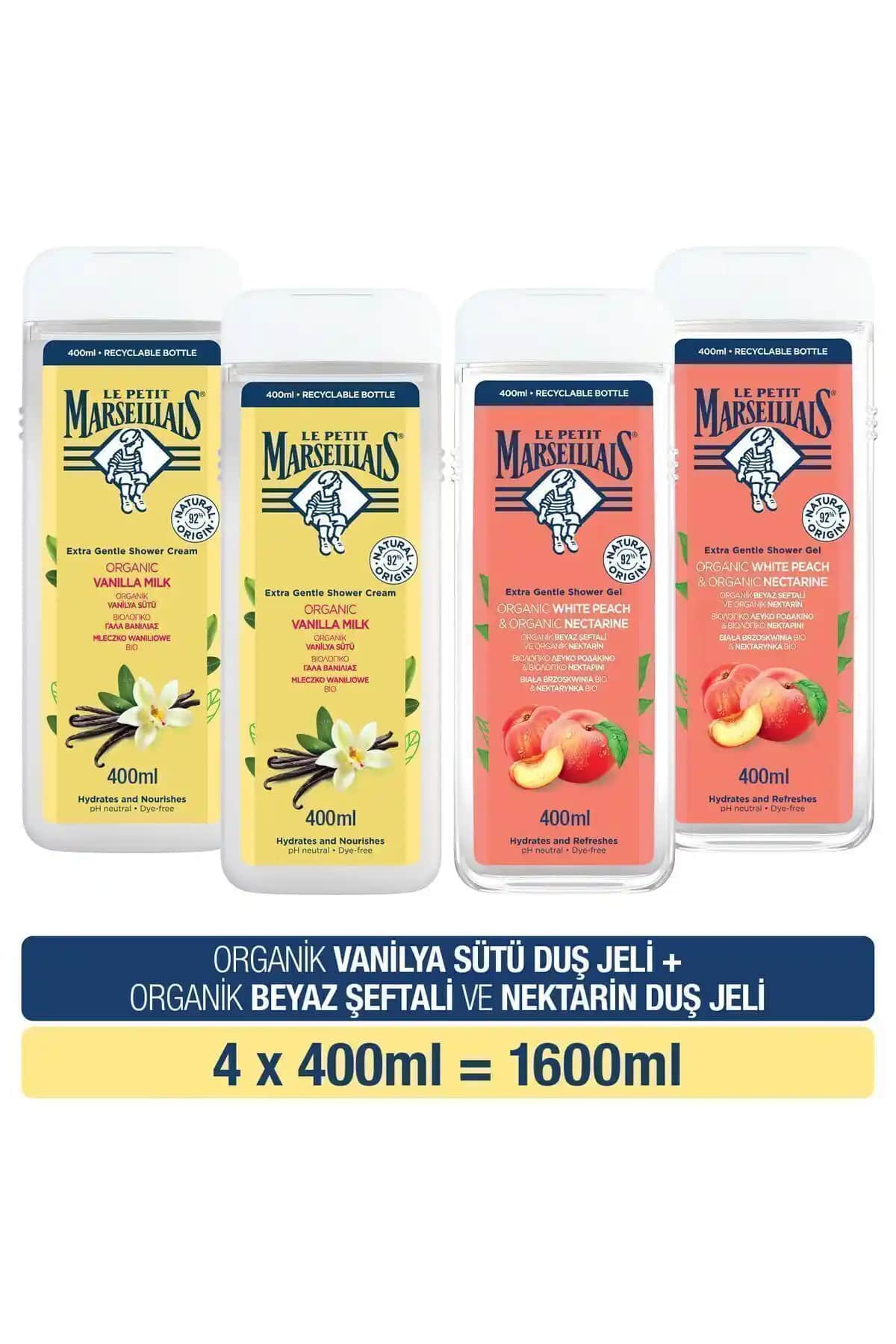 Le Petit Marseillais Vanilya Sütü ve Beyaz Şeftali Nektarli Duş Jeli Özellikleri ve Kullanım Avantajları