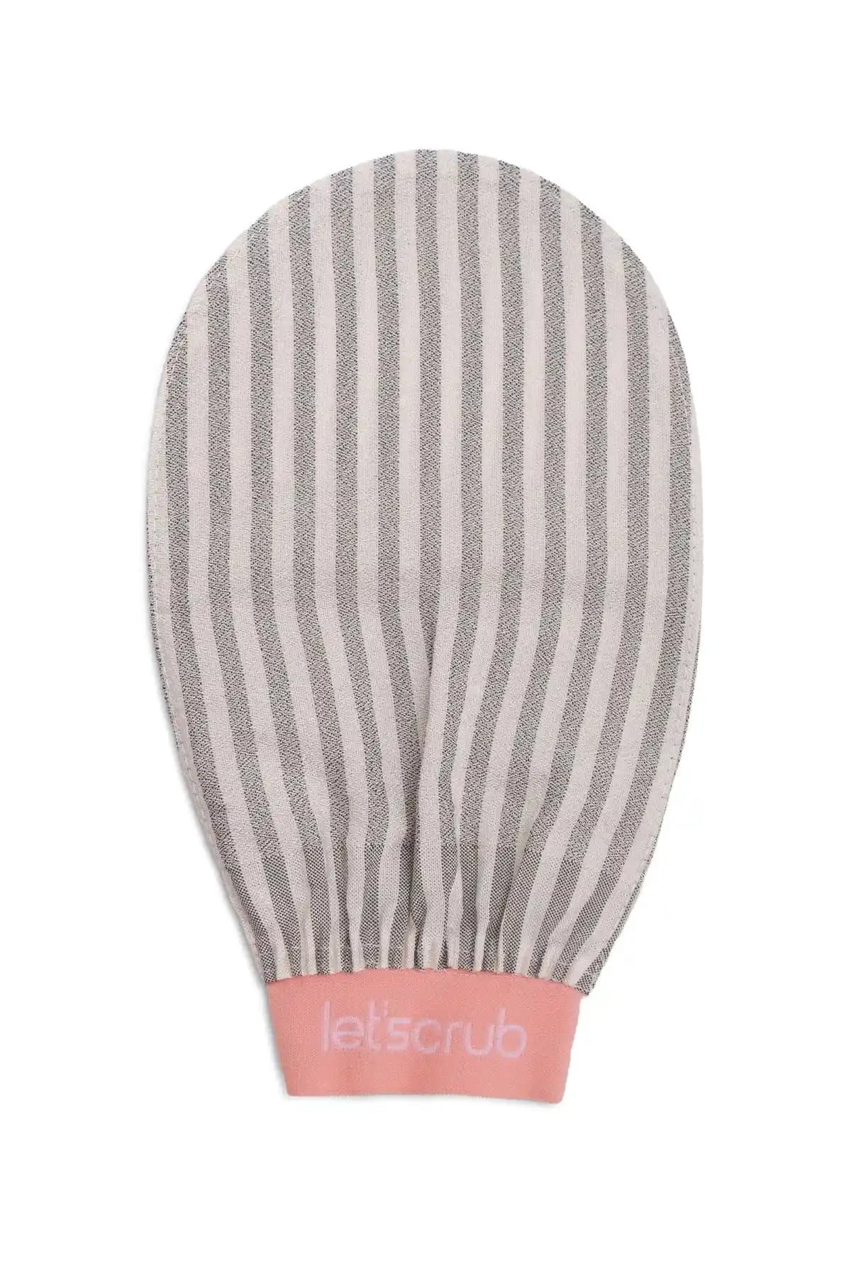 LETSCRUB Ürünleri Karşılaştırması: Ekru Zebra Duş Kesesi ve Mavi Banyo Lifi Özellikleri