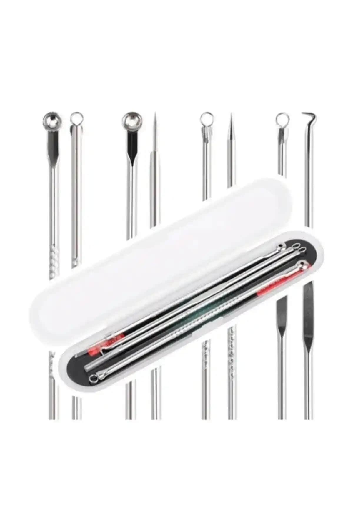 Makeuptime Profesyonel 4 Parça Paslanmaz Çelik Sivilce ve Siyah Nokta Temizleme Seti