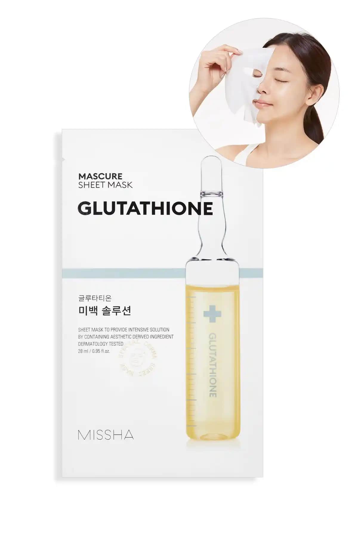 Missha Glutathione İçerikli Ayışıldayan Yaprak Maske Cilt Parlaklığı ve Nem İçin Güçlü Çözüm