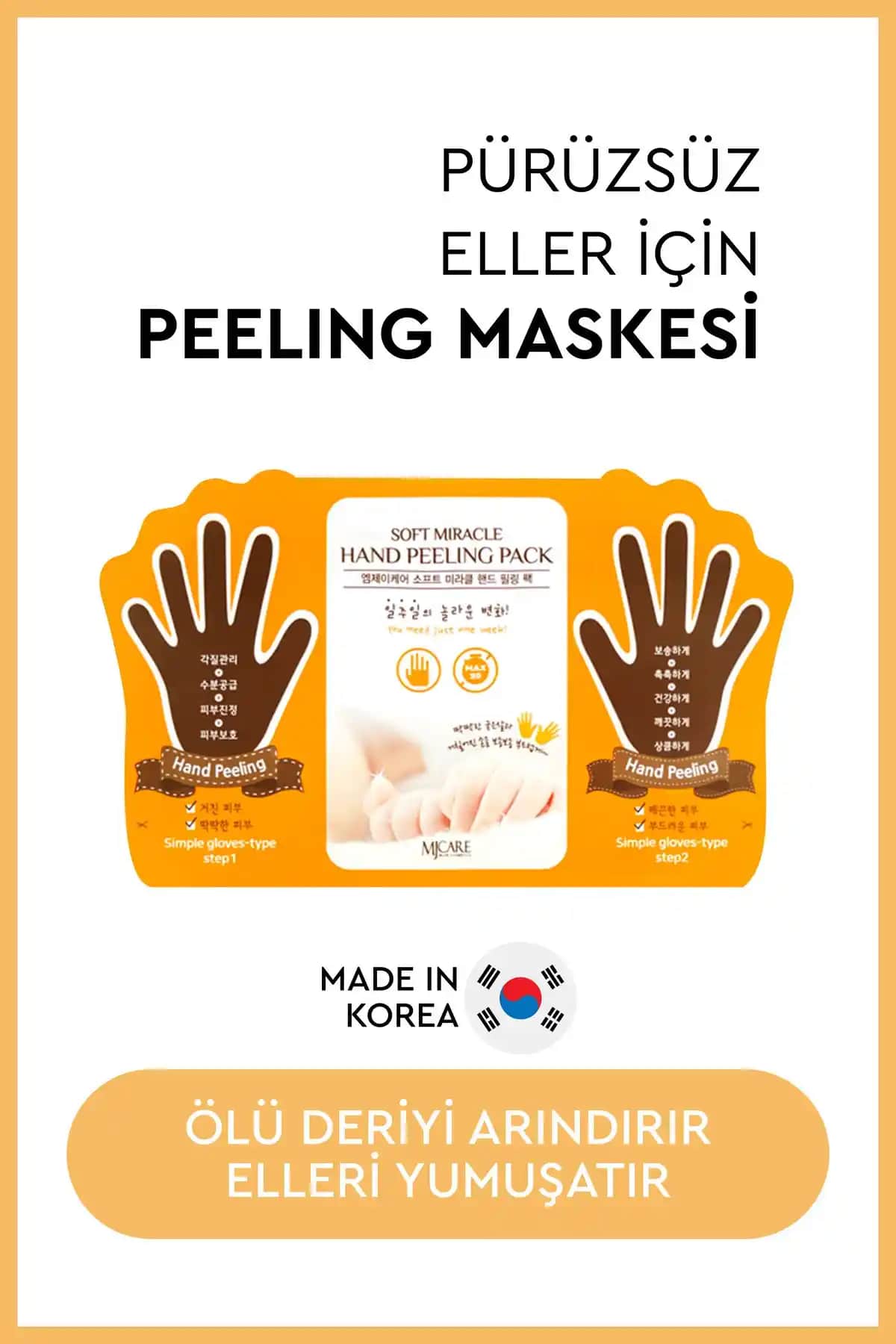 Mjcare Hand Peeling El Maskesi: Derin Temizlik ve Yumuşaklık Sağlayan Bakım Ürünü