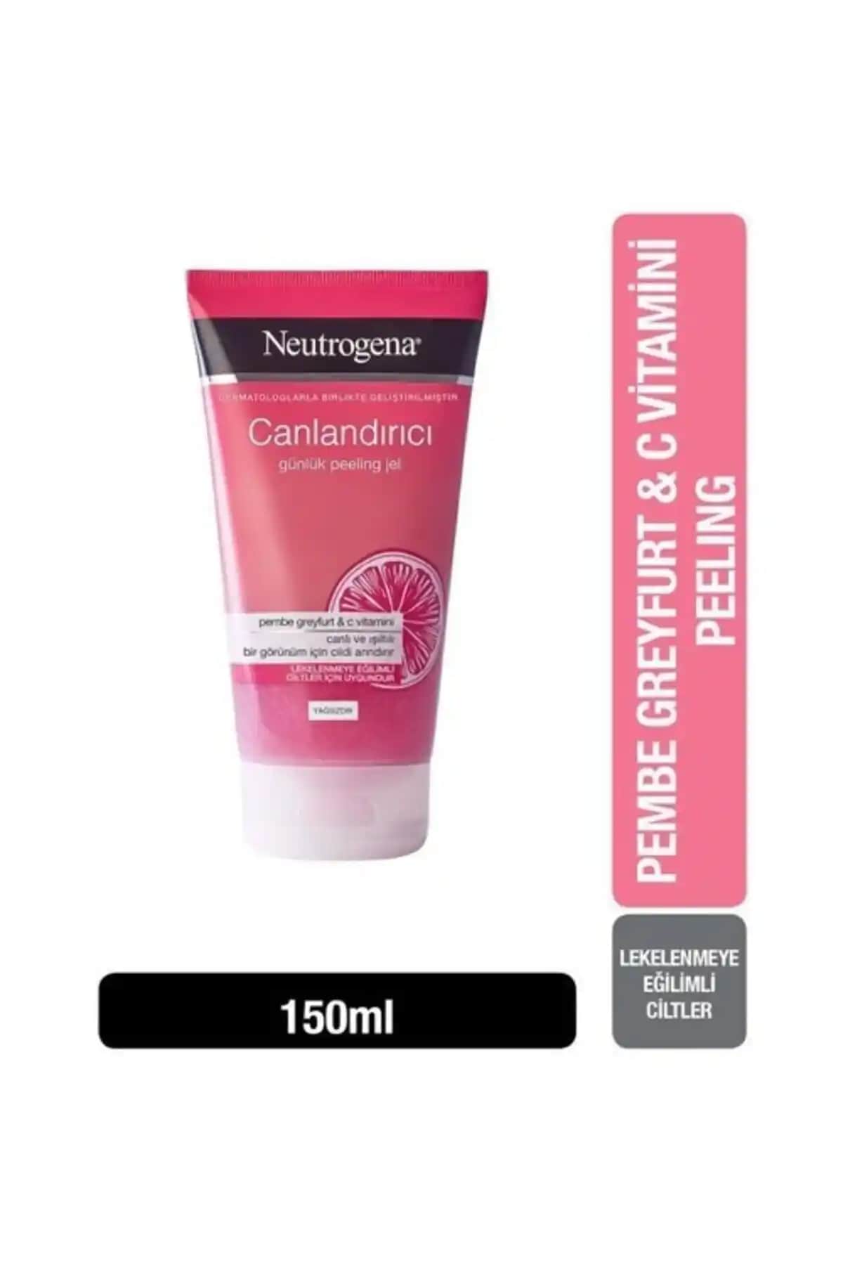 Neutrogena Pembe Greyfurt Günlük Peeling Jel: Canlandırıcı ve Temizleyici Cilt Bakımı Ürünü