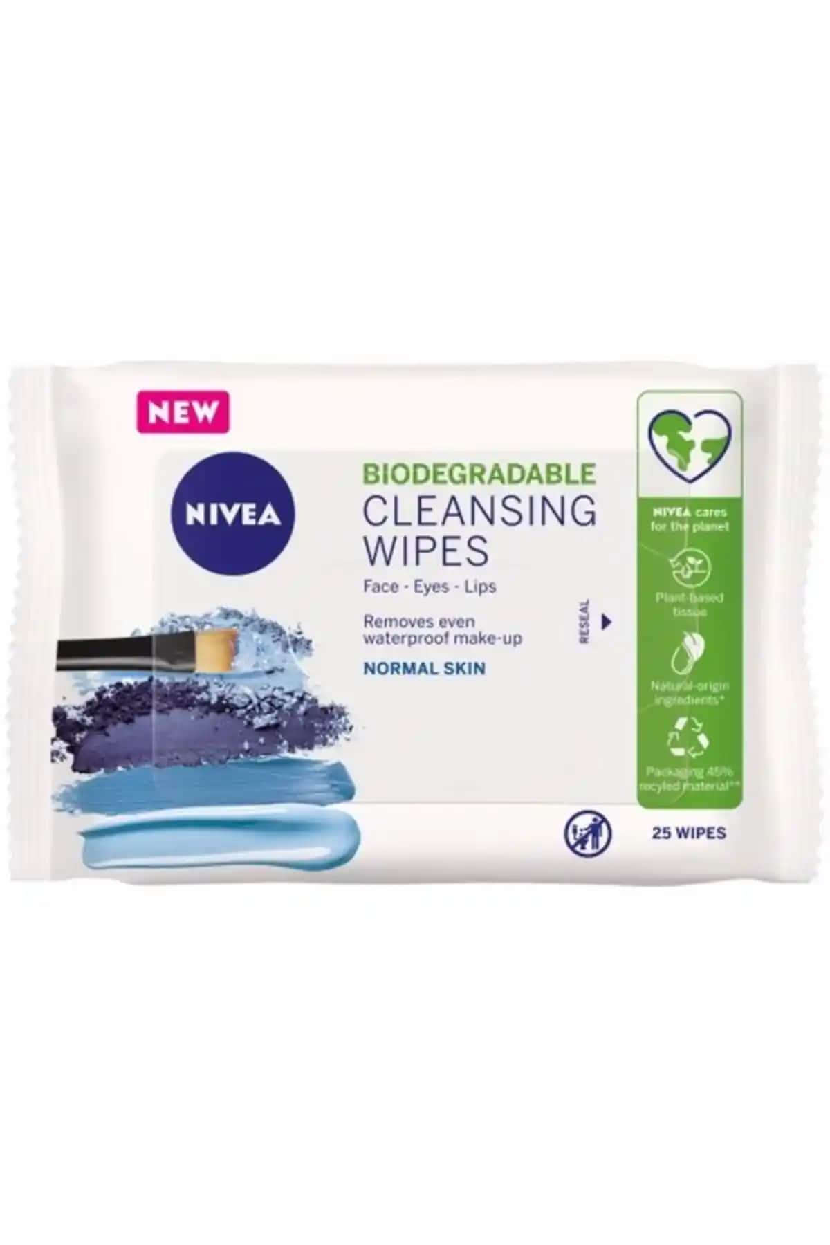 NIVEA 3'ü 1 Arada Makyaj Temizleme Mendili Günlük Cilt Bakımı ve Güvenilir Temizlik İçin