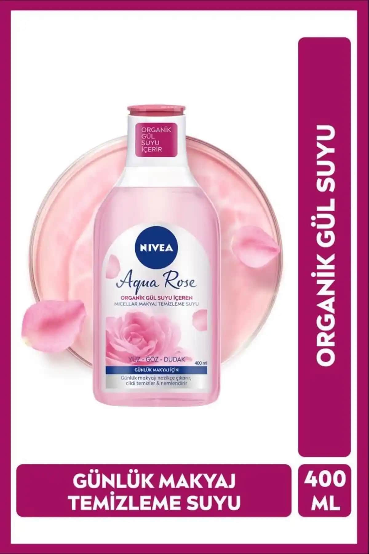 NIVEA Aqua Rose Organik Gül Suyu İçeren Micellar Makyaj Temizleme Suyu Özellikleri ve Kullanım Avantajları
