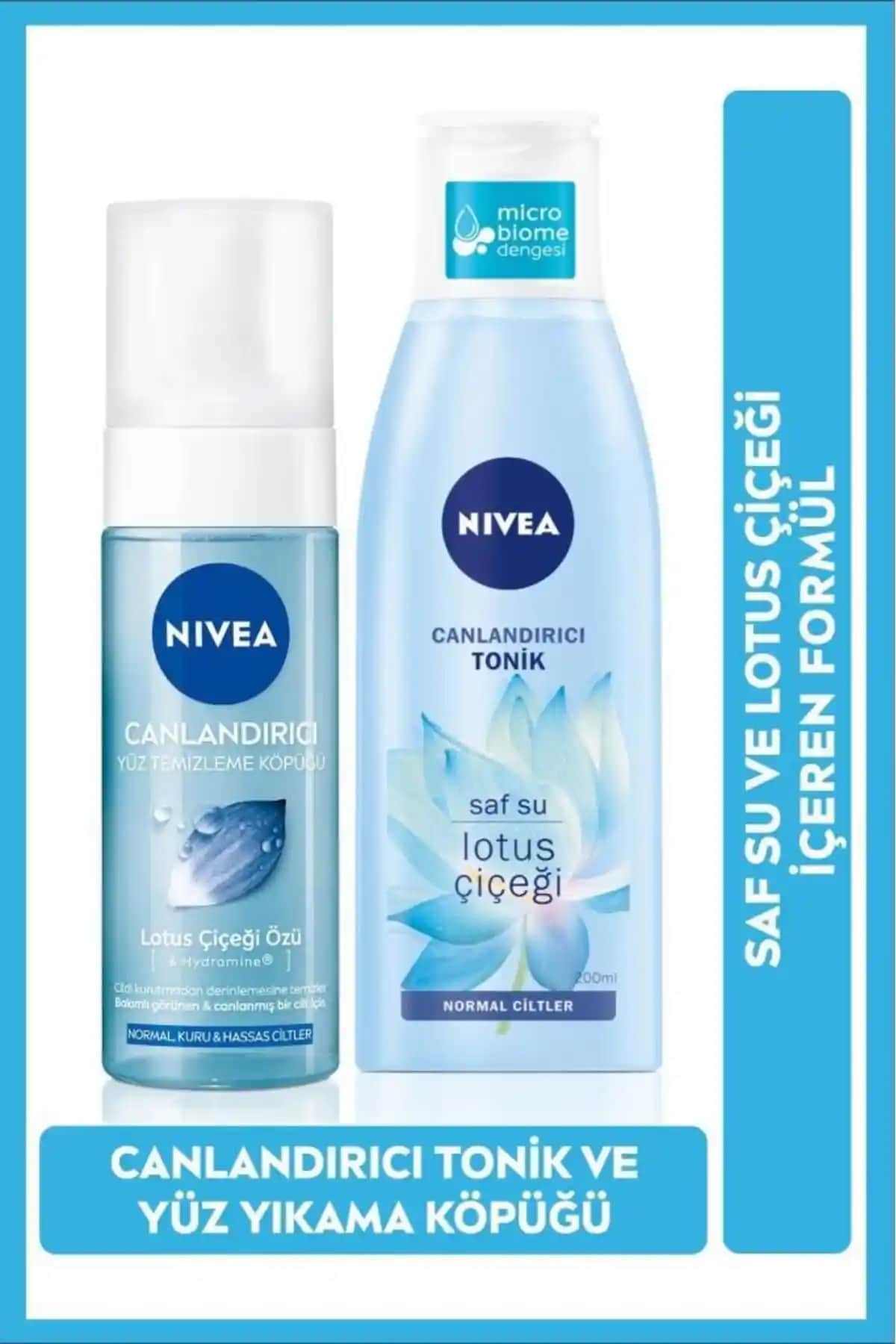 NIVEA Canlandırıcı Yüz Temizleme ve Nemlendirici Tonik Seti: Sağlıklı ve Parlak Cilt İçin Uygun