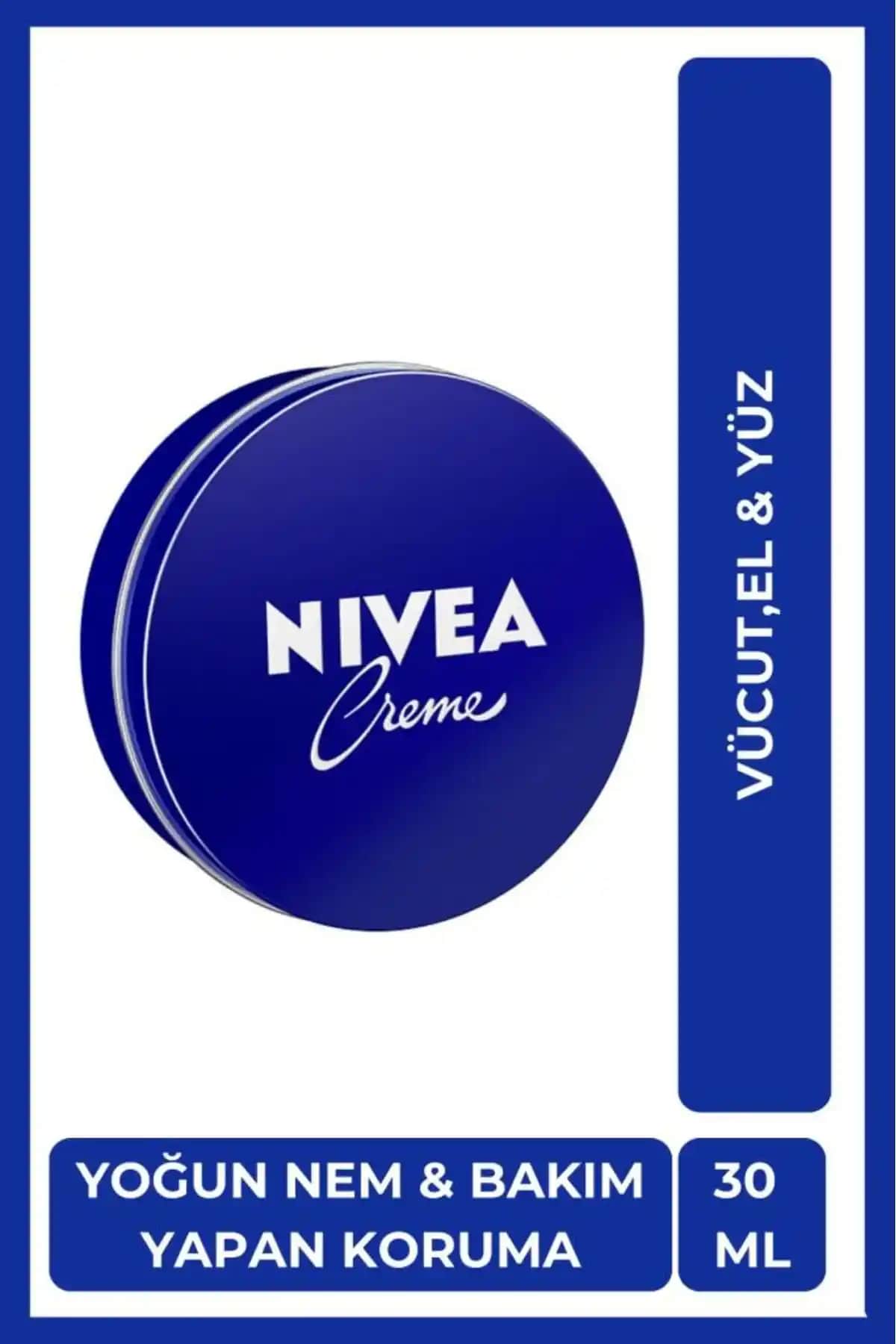 NIVEA Creme 30ml Yoğun Nemlendirici ve Çok Yönlü Bakım Kremi