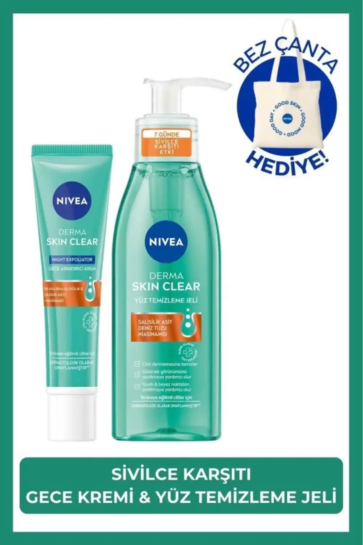 NIVEA Derma Skin Clear Serisi: Akne ve Gözenek Temizliği İçin Etkili Cilt Bakım Ürünleri