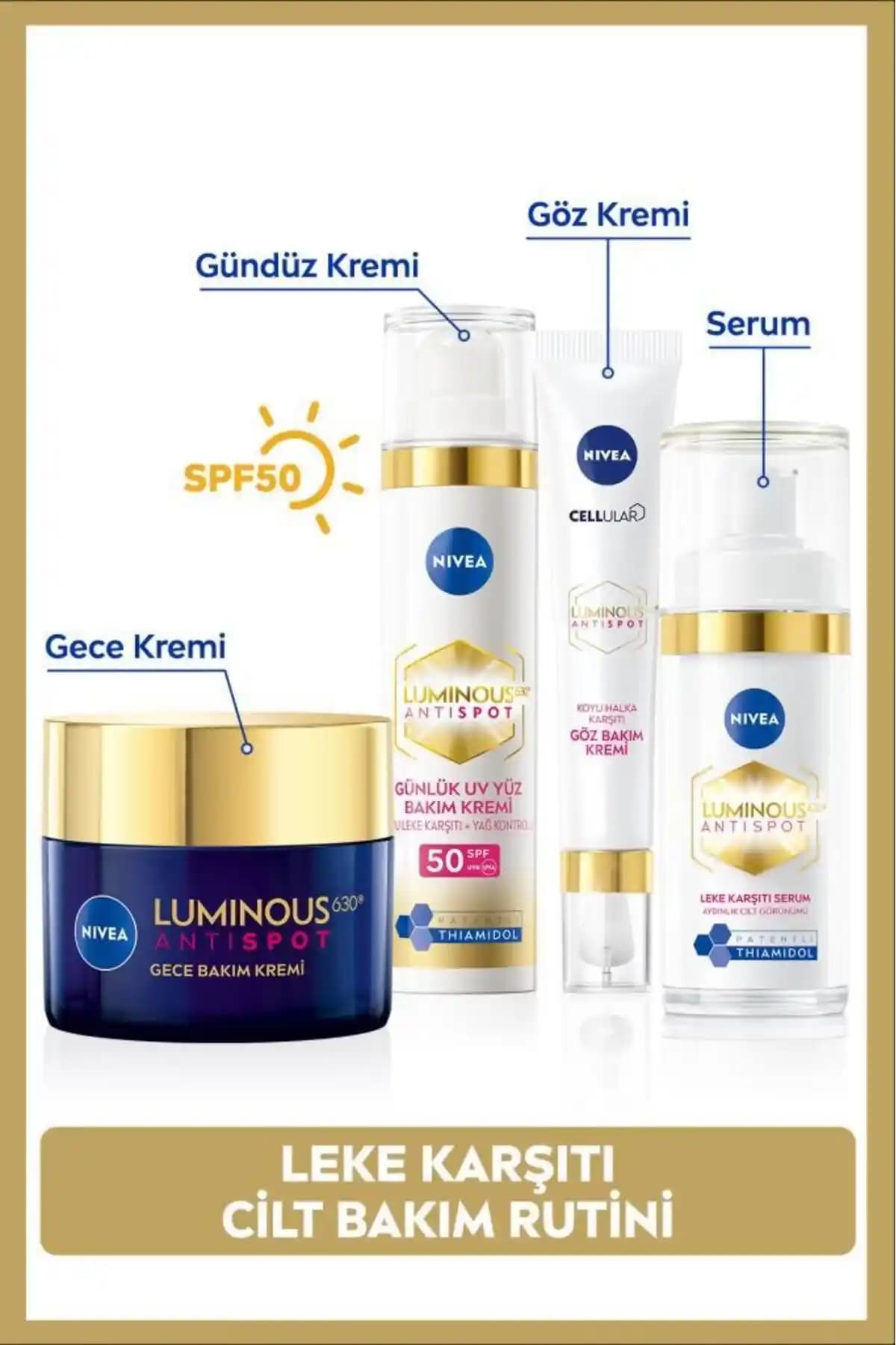 NIVEA Luminous630 Ürünleri Karşılaştırması: Leke ve Yaşlanma Karşıtı Çözümler