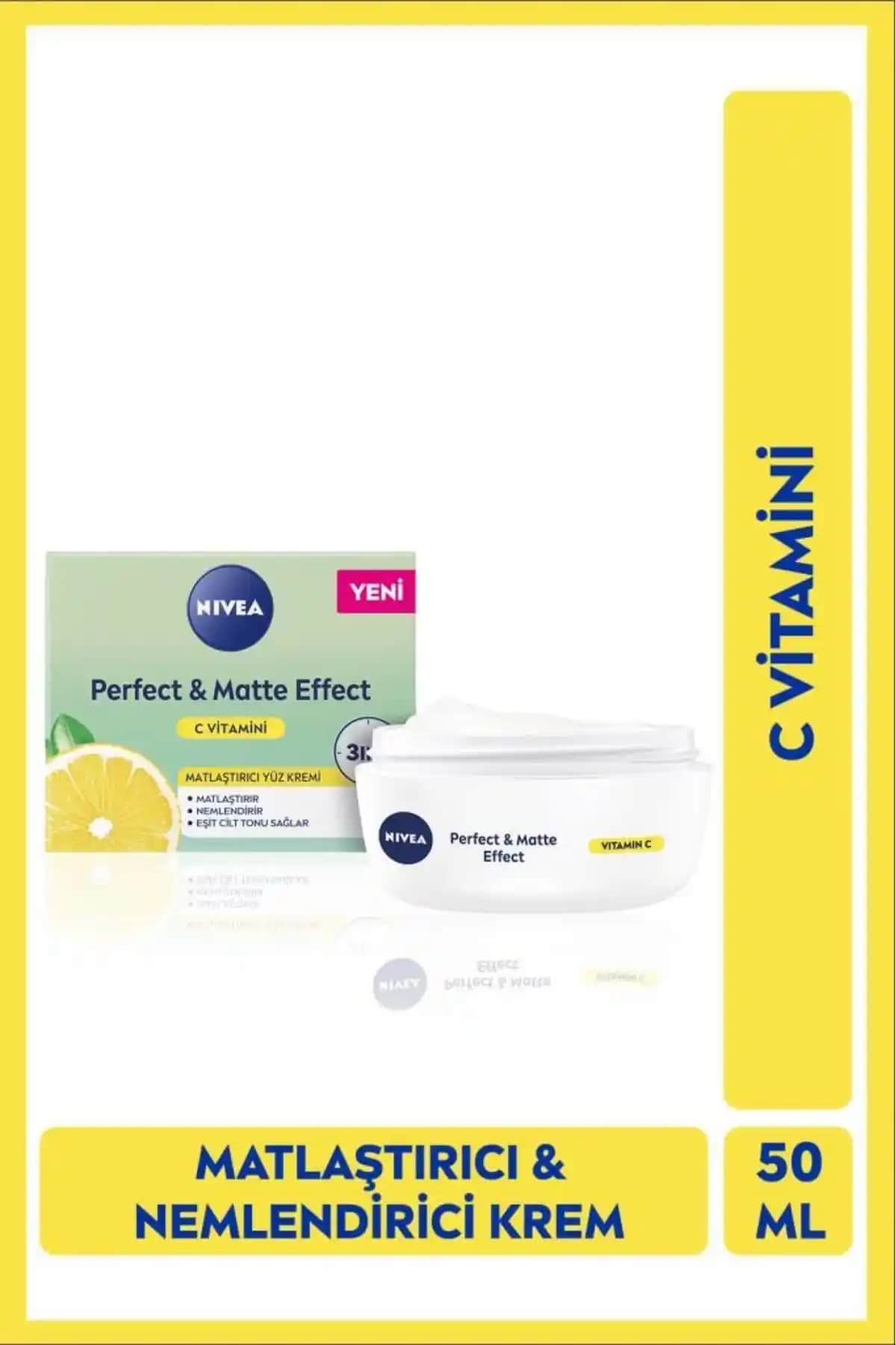 NIVEA Perfect & Matte Günlük Yüz Bakım Kremi: Yağlı ve Karma Ciltler İçin Nemlendirici ve Matlaştırıcı Çözüm