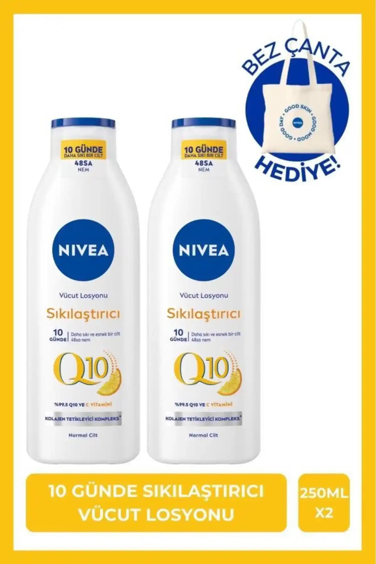 NIVEA Q10 Sıkılaştırıcı Vücut Losyonu: Nem ve Elastikiyet Artırıcı Güçlü Bakım