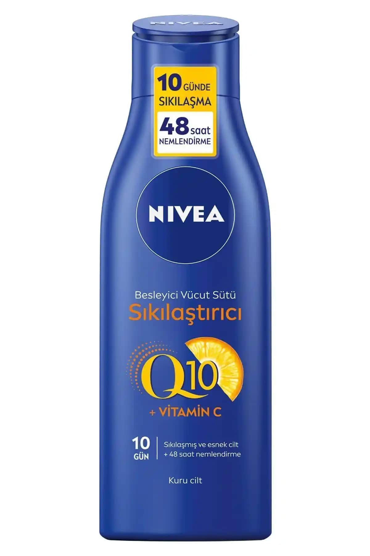 NIVEA Sıkılaştırıcı Vücut Sütü Q10 C Vitamini ile Cilt Elastikiyetinizi Artırın