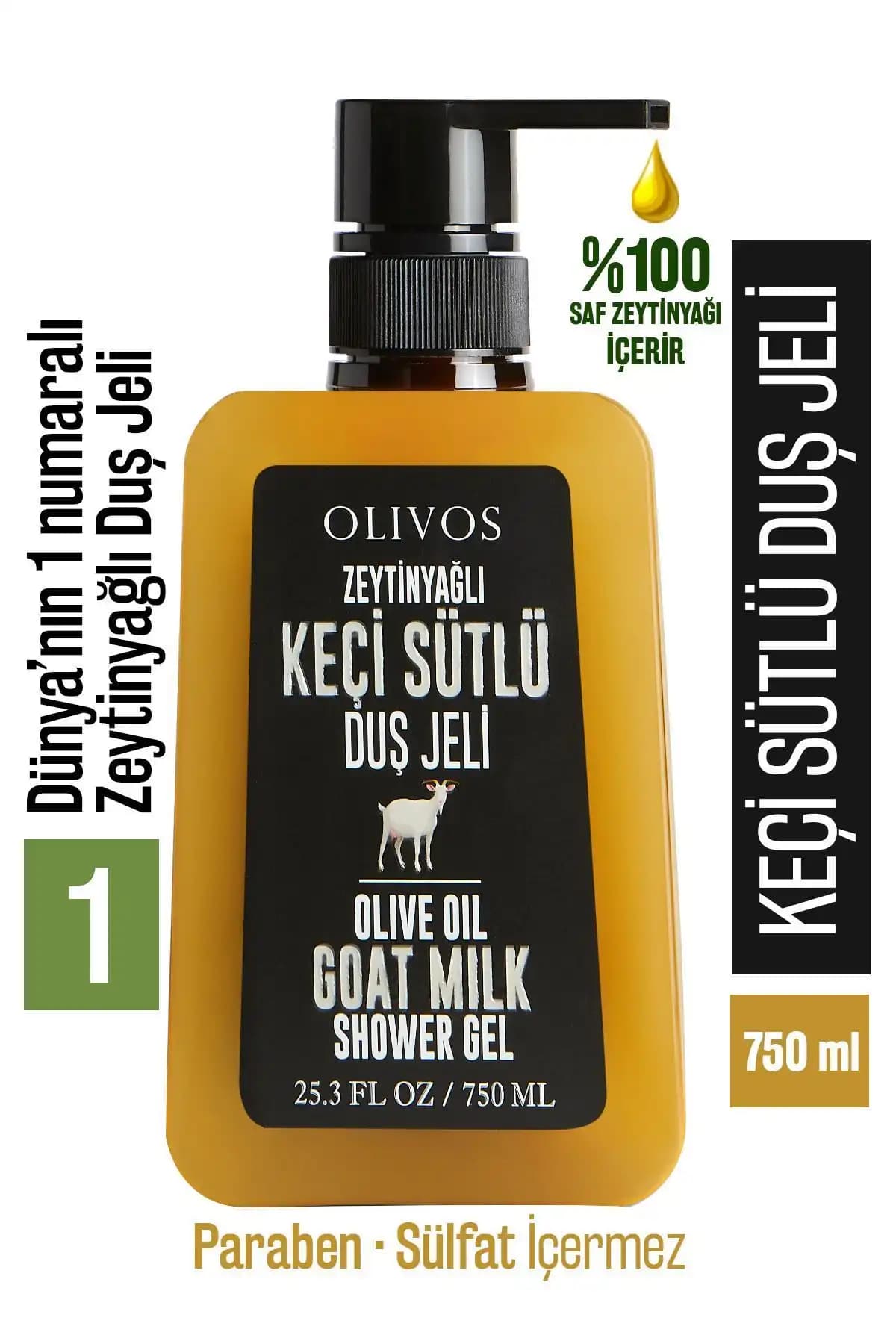 Olivos %100 Doğal Keçi Sütü ve Zeytinyağlı Banyo Duş Jeli Ürün Tanıtımı ve Faydaları