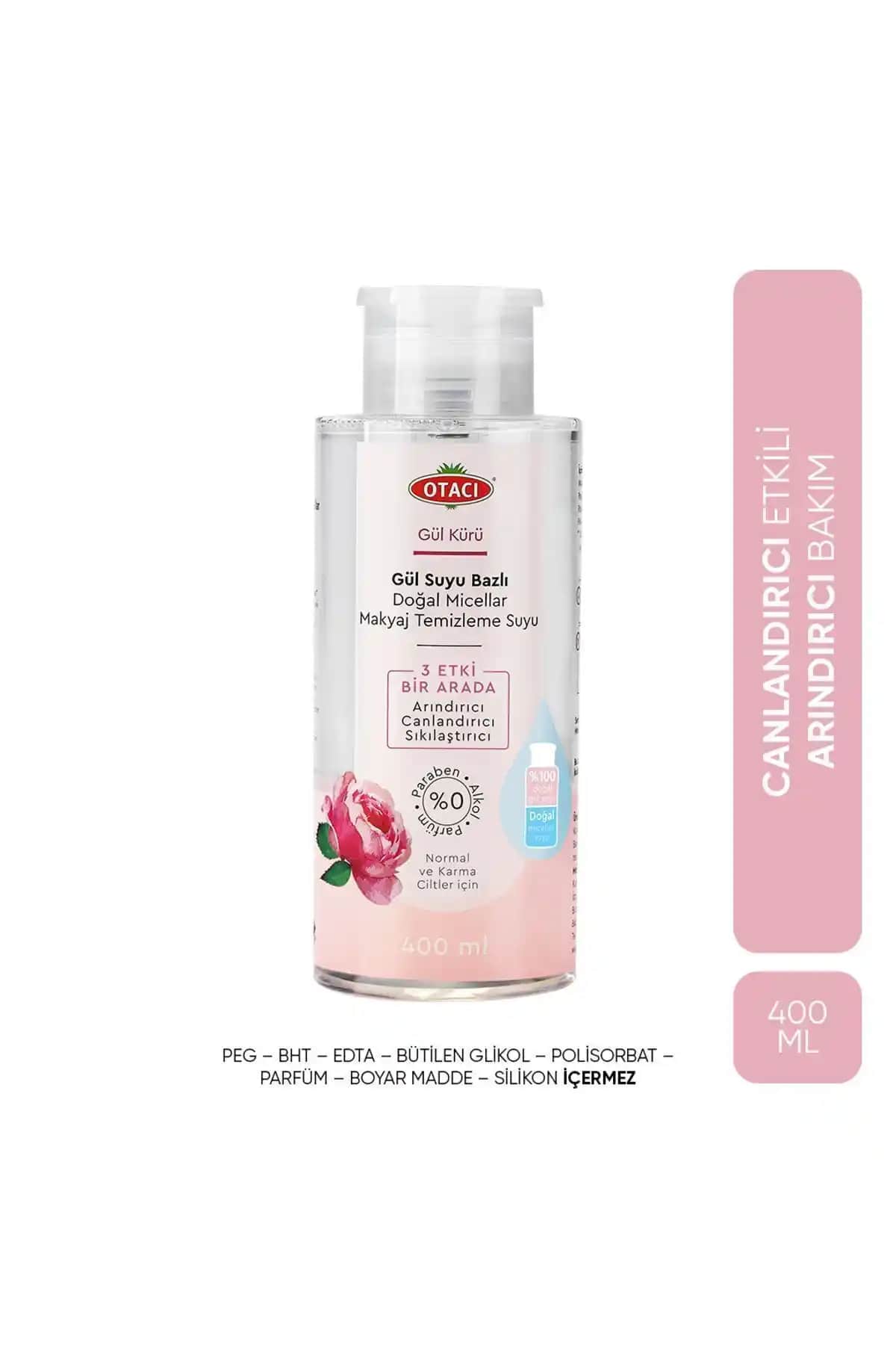Otacı Gül Kürü Gül Suyu Bazlı Micellar Makyaj Temizleme Suyu Özellikleri ve Kullanım Avantajları