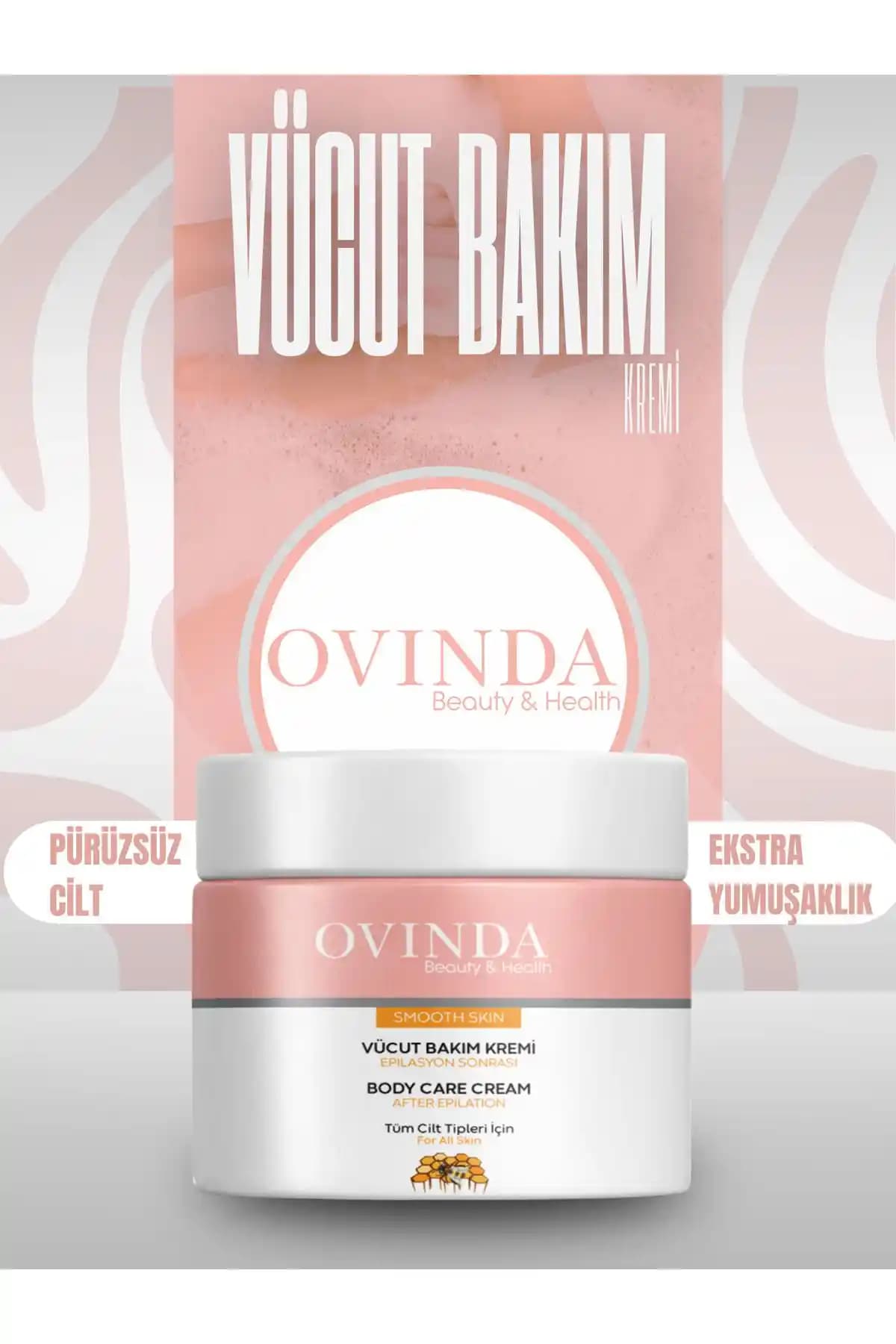 Ovinda Epilasyon ve Ağda Sonrası Onarıcı Yatıştırıcı Cilt Bakım Kremi 100 ml