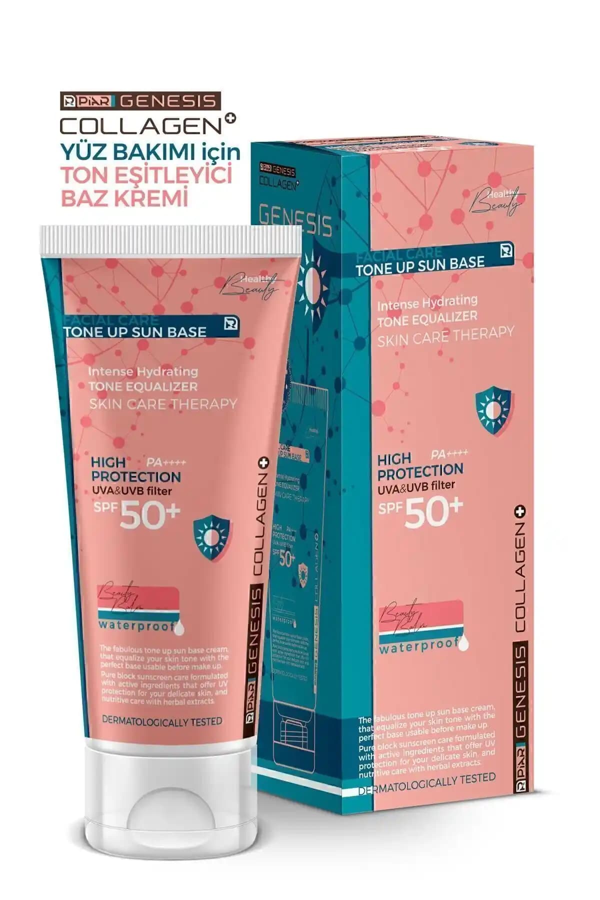 Piar Genesis Kolajen Aydınlatıcı SPF 50 Yüz Güneş Kremi: Cilt Koruma ve Elastikiyeti Artırıcı Özellikler