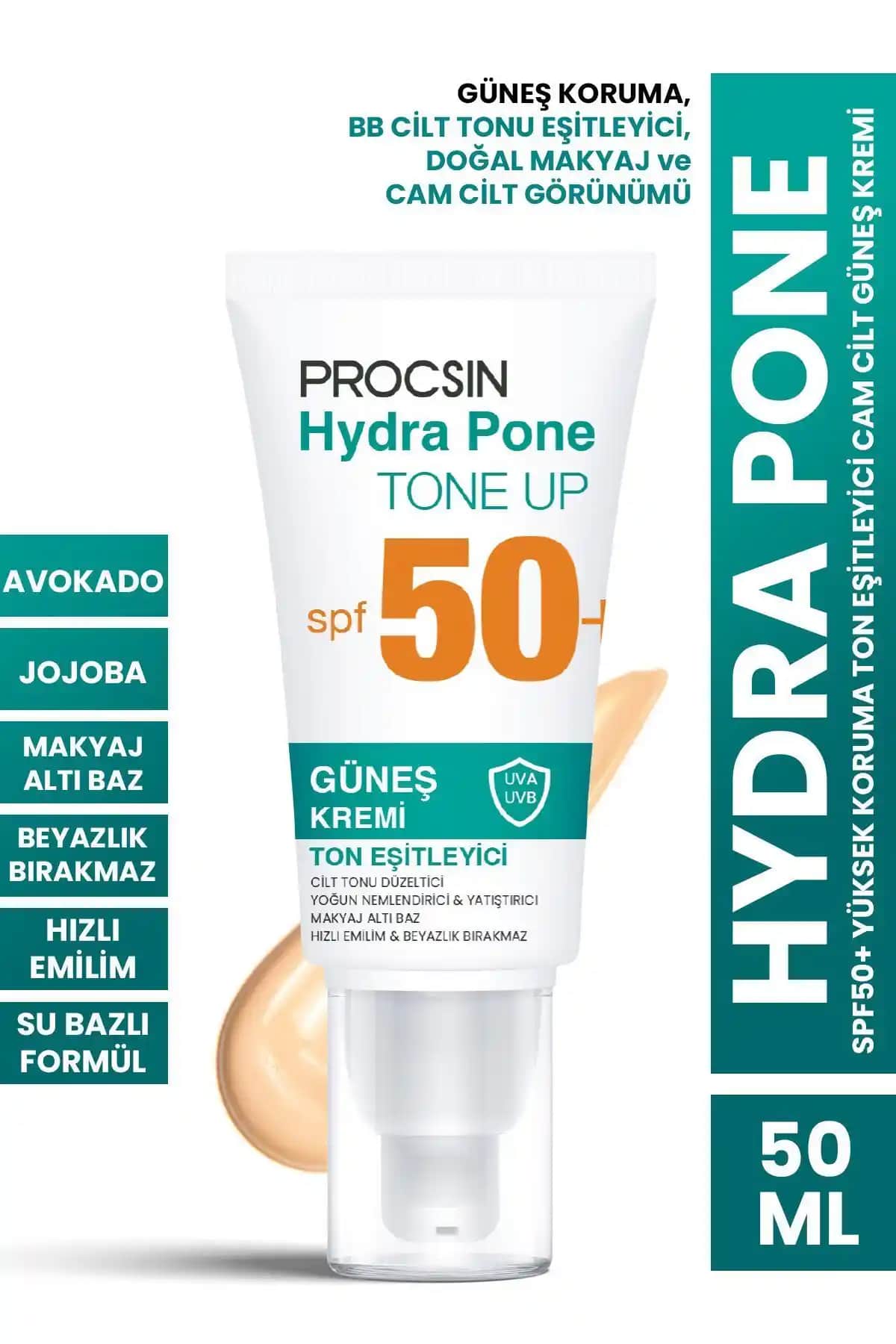 PROCSIN Hydra Pone SPF50+ Güneş Koruyucu ve Cilt Eşitleyici Krem Özellikleri ve Kullanımı