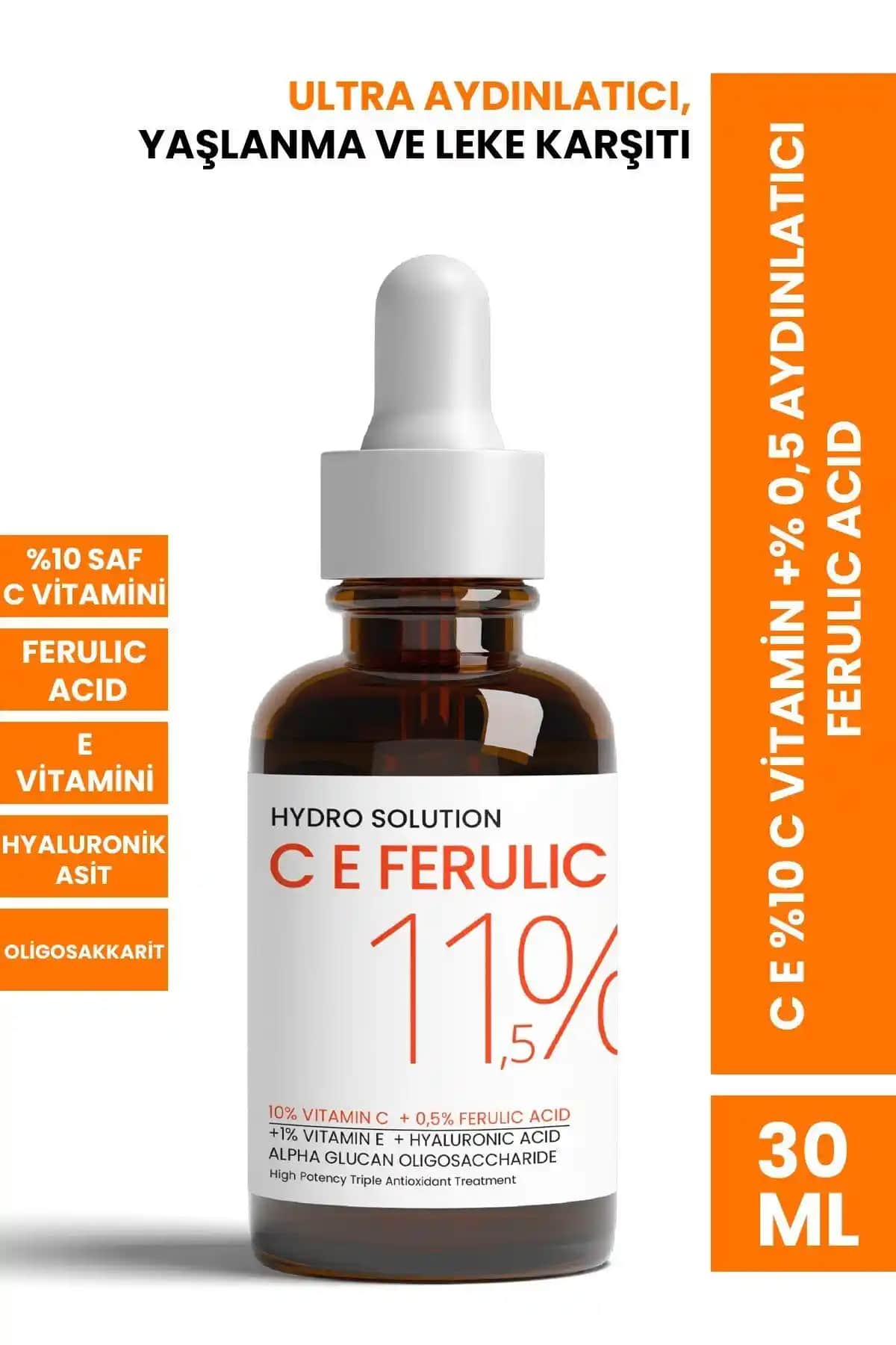 PROCSIN Hydro Solution C Vitamini ve Ferulik Asit İçeren Cilt Bakım Serumu