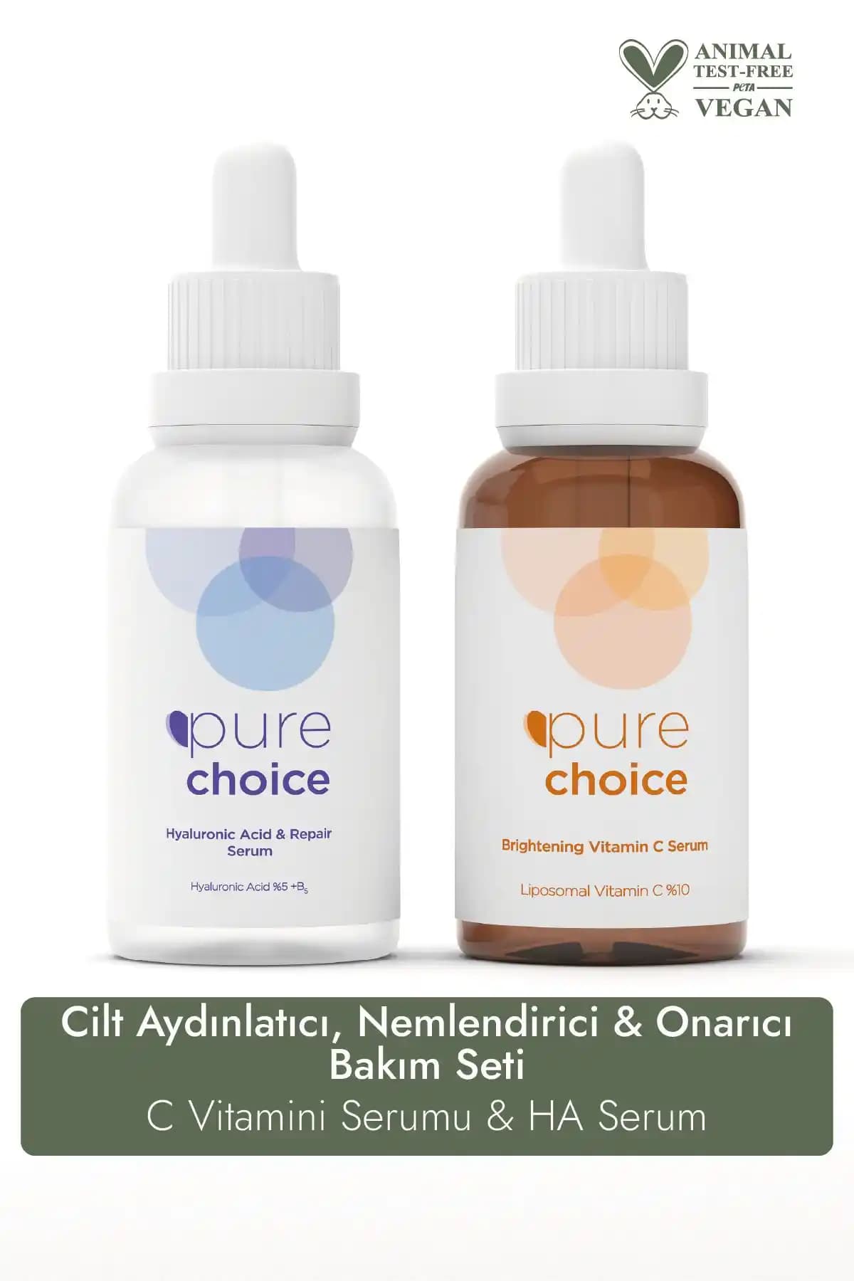 Pure Choice Cilt Aydınlatıcı Nemlendirici ve Onarıcı Bakım Seti: Çok Yönlü Cilt Bakımı Çözümü