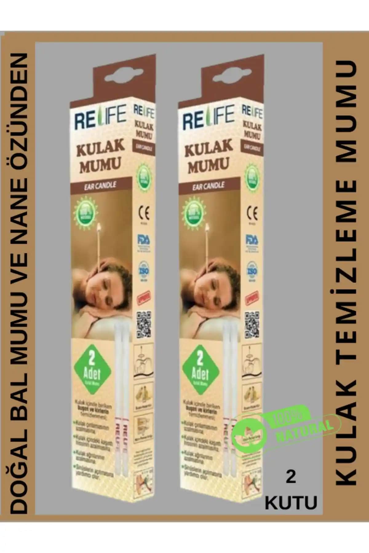 Relife 2 Kutu Kulak Temizleme Mumları: Güvenli ve Etkili Kulak Hijyeni Çözümü