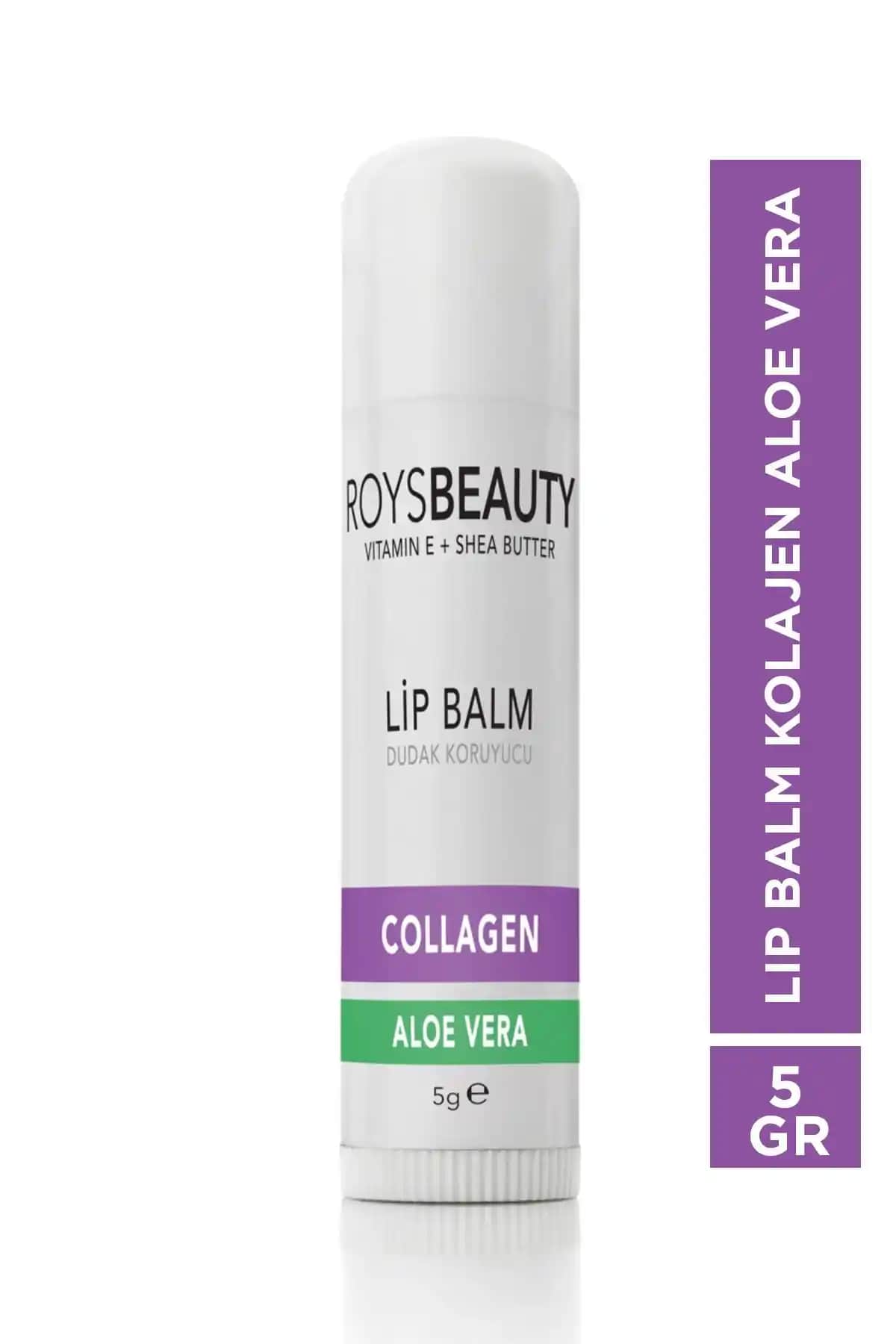 ROYS Beauty Lip Balm Kolajen Aloe Vera: Doğal ve Etkili Dudak Bakım Ürünü