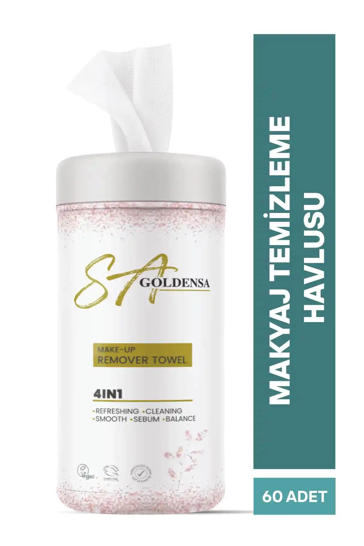 SA GoldenSA Yüz ve Makyaj Temizleme Havlusu: Pratik ve Etkili Cilt Temizleme Çözümü