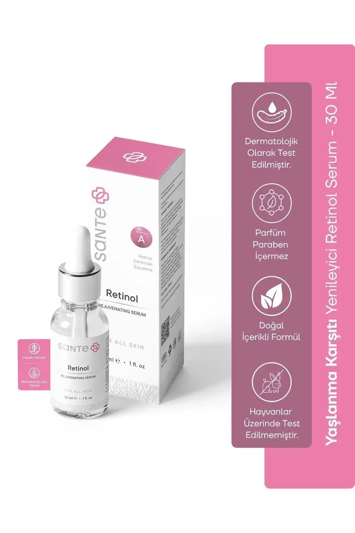 SantePlus Yenileyici ve Onarıcı Retinol Serumu: Cilt Gençleştirme ve Kırışıklık Önleyici Etkiler