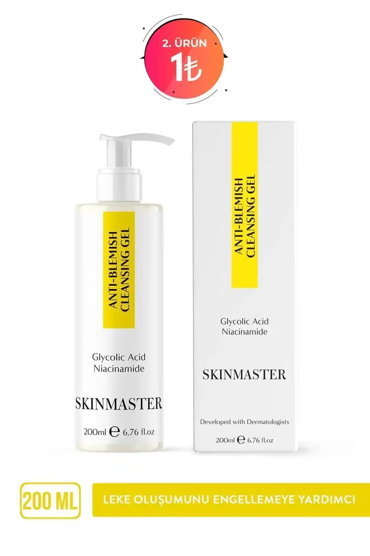 SkinMaster Leke Oluşumunu Engelleyici Yüz Temizleme Jeli - Derinlemesine Temizlik ve Leke Karşıtı Etki