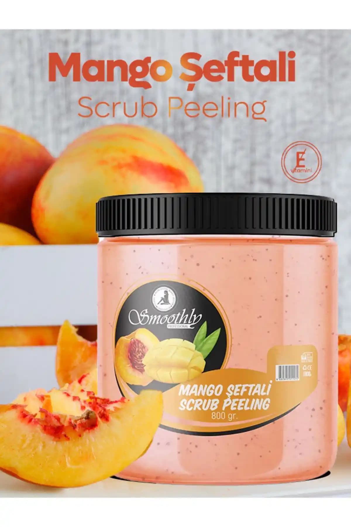 Smoothly Mango Şeftali Aromalı Peeling: Cilt Canlandırıcı ve Nemlendirici Bakım Ürünü