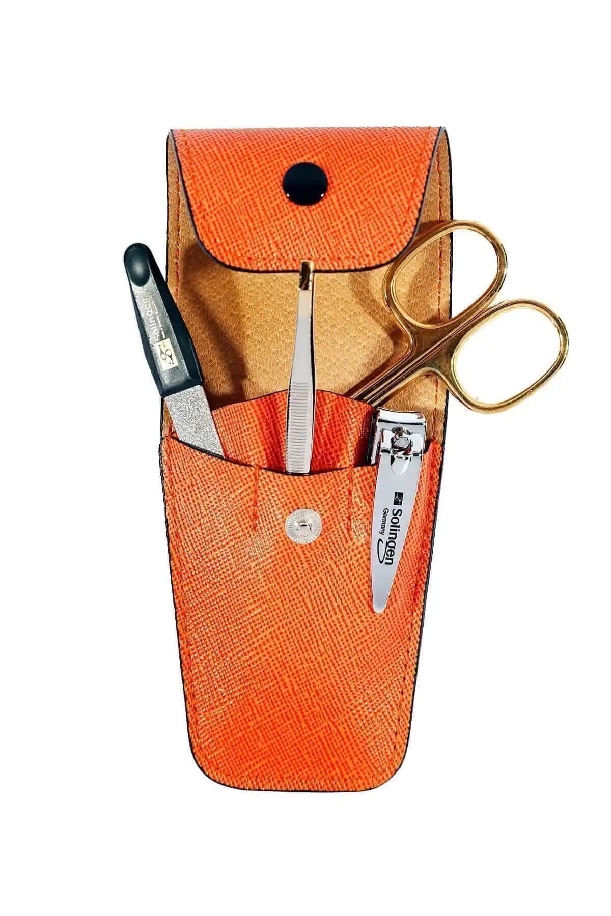 Solingen Seyahat Manikür Seti 200 Turuncu: Pratik ve Şık Taşınabilir Bakım Çözümü