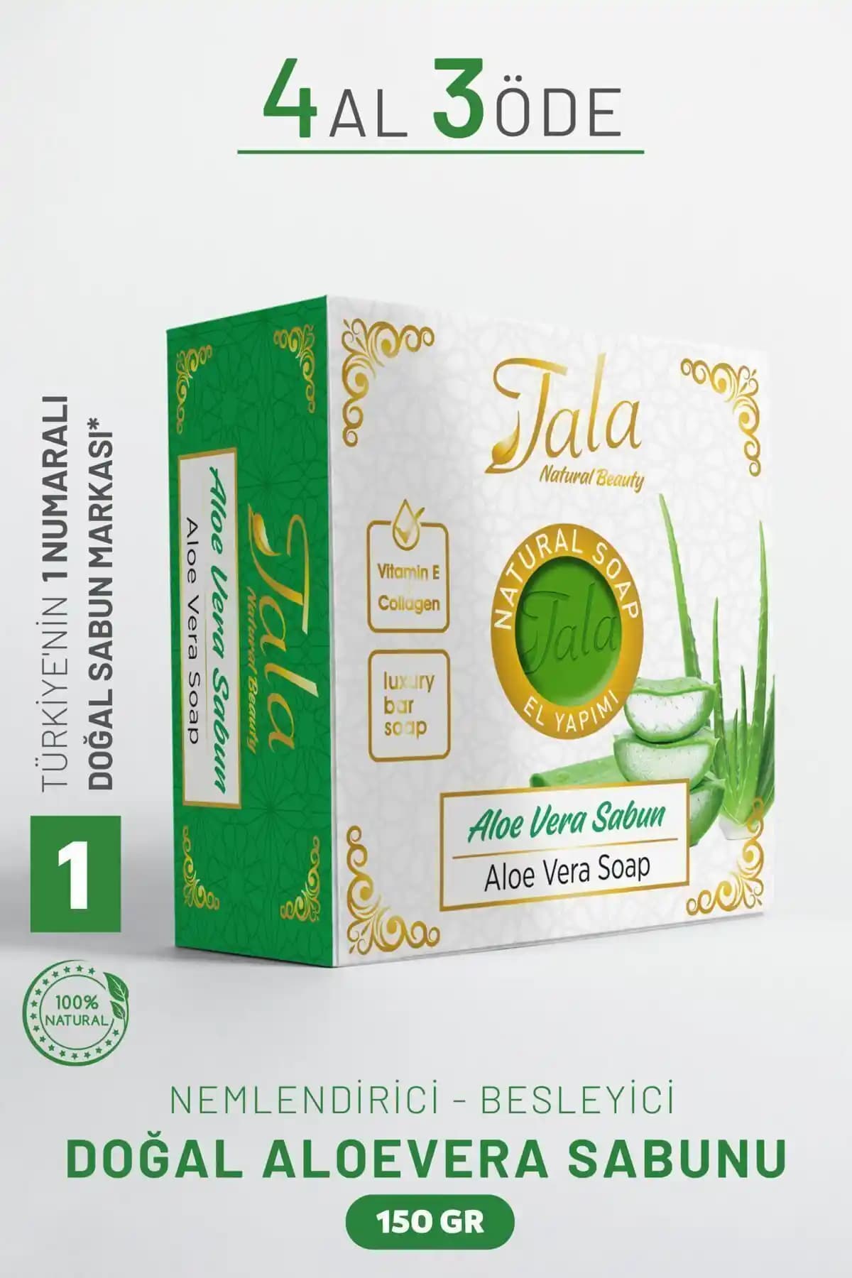 Tala Aloe Vera Sabunu: Hassas ve Kuru Ciltler İçin Doğal Temizlik Çözümü
