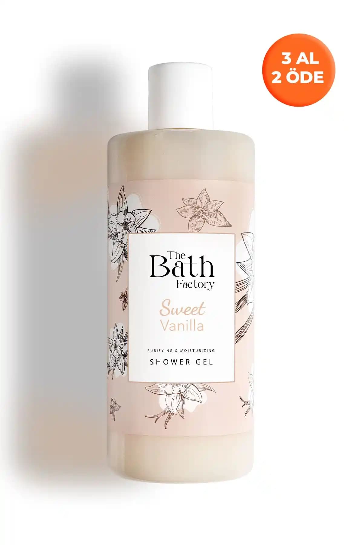 The Bath Factory Vanilya Aromalı Duş Jeli: Doğal İçeriklerle Zenginleştirilmiş Lüks ve Ferahlatıcı Cilt Temizliği