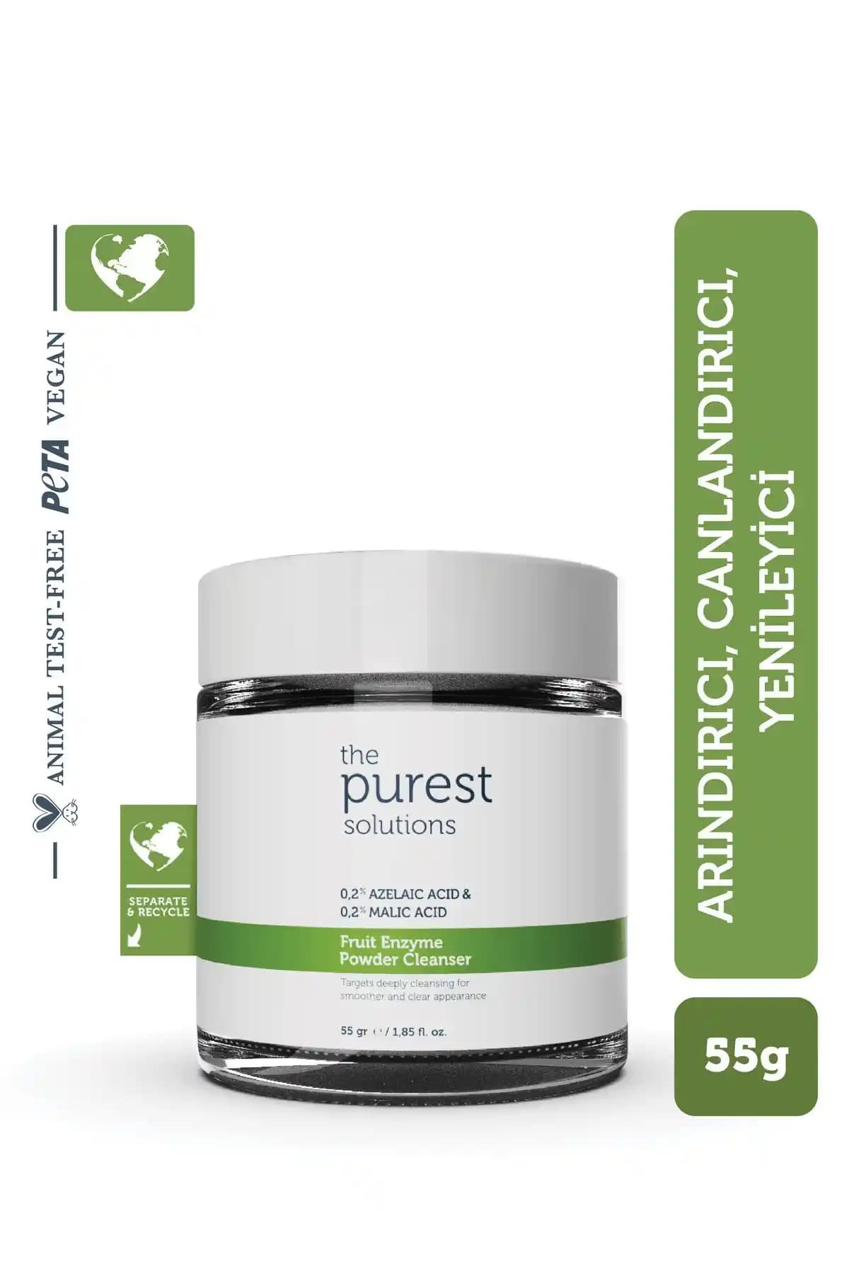 The Purest Solutions Arındırıcı ve Canlandırıcı Toz Temizleyici Tüm Cilt Tipleri İçin Güvenli ve Etkili