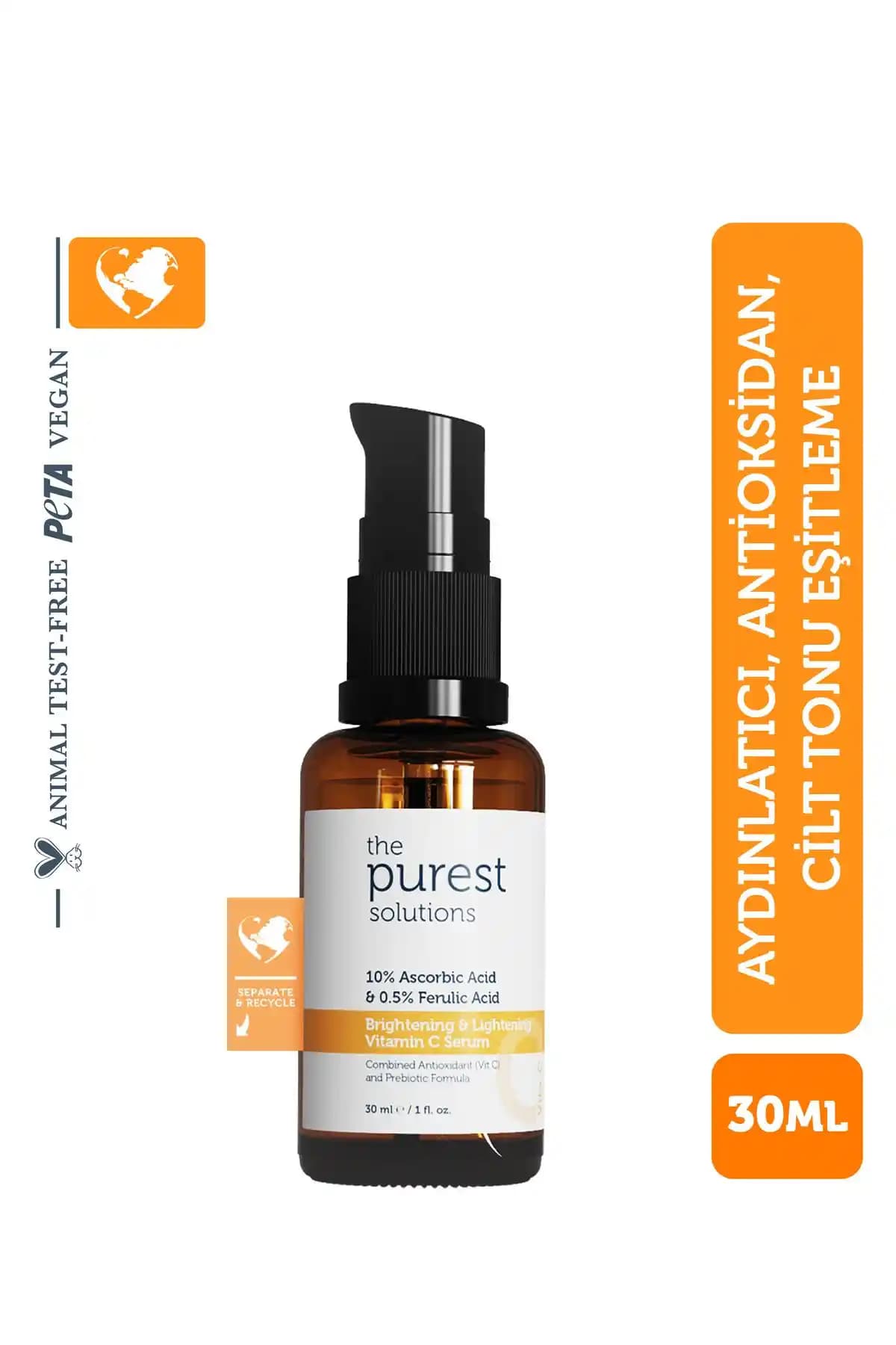 The Purest Solutions C Vit Aydınlatıcı ve Ton Eşitleyici Serum Ürün İncelemesi ve Kullanım Tavsiyeleri