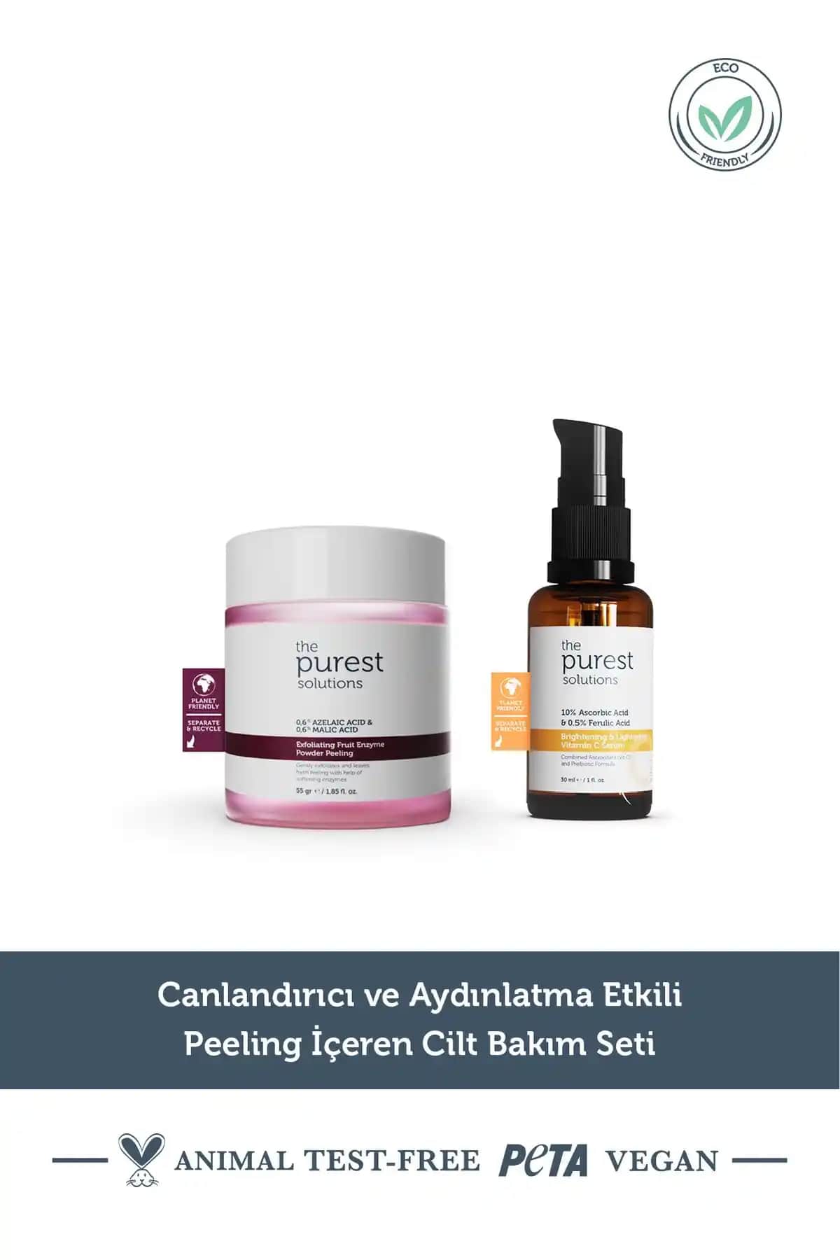 The Purest Solutions Canlandırıcı ve Aydınlatıcı Peeling Setiyle Cilt Yenileme ve Parlaklık