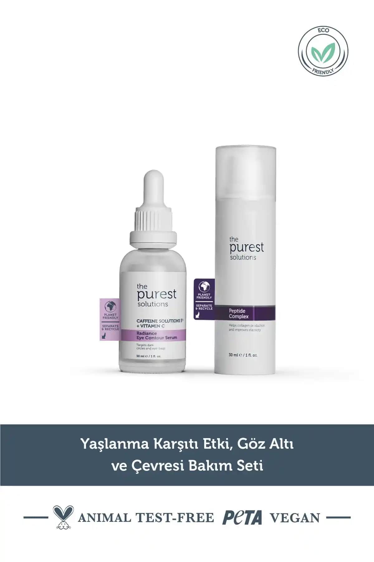 The Purest Solutions Yaşlanma Karşıtı Nemlendirici ve Göz Çevresi Bakım Seti