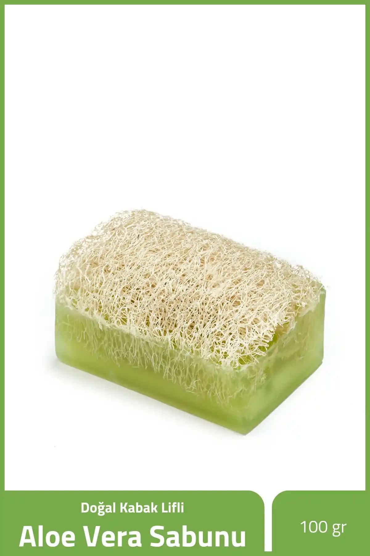 The Touch Seda Doğal Kabak Lifli Aloe Vera Sabunu Cilt Temizliği ve Bakımı İçin