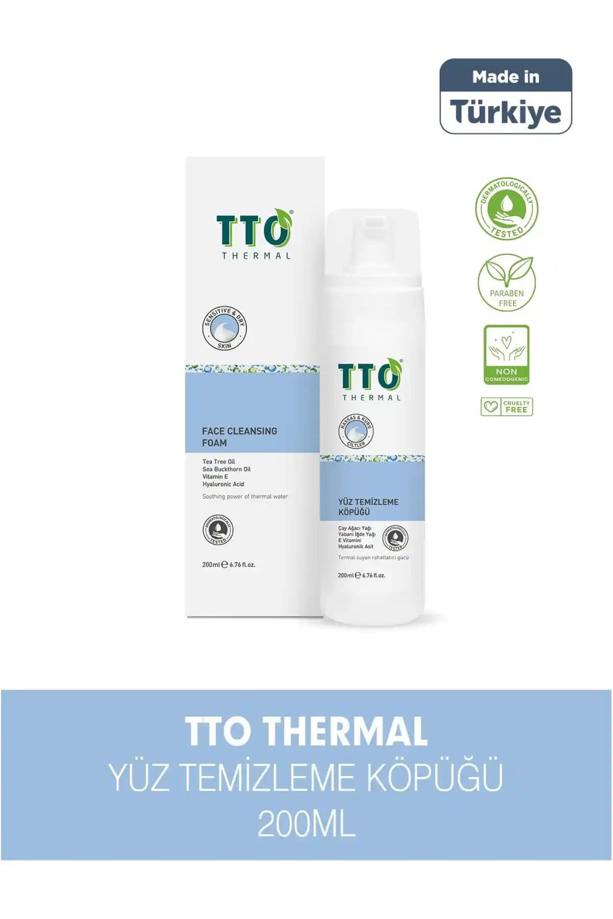 Tto Yüz Temizleme Köpüğü 200 ml: Hassas ve Tüm Cilt Tipleri İçin Derinlemesine Temizlik