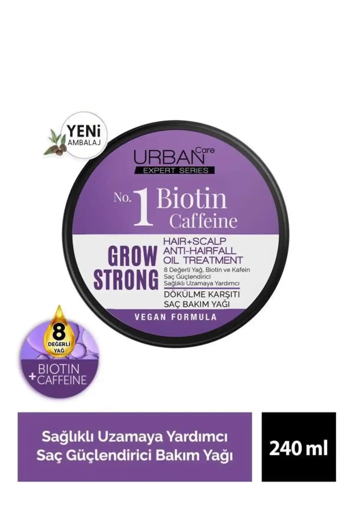 Urban Care Grow Strong Saç Güçlendirici Bakım Yağı Doğal ve Vegan Formülüyle Saç Sağlığını Destekler