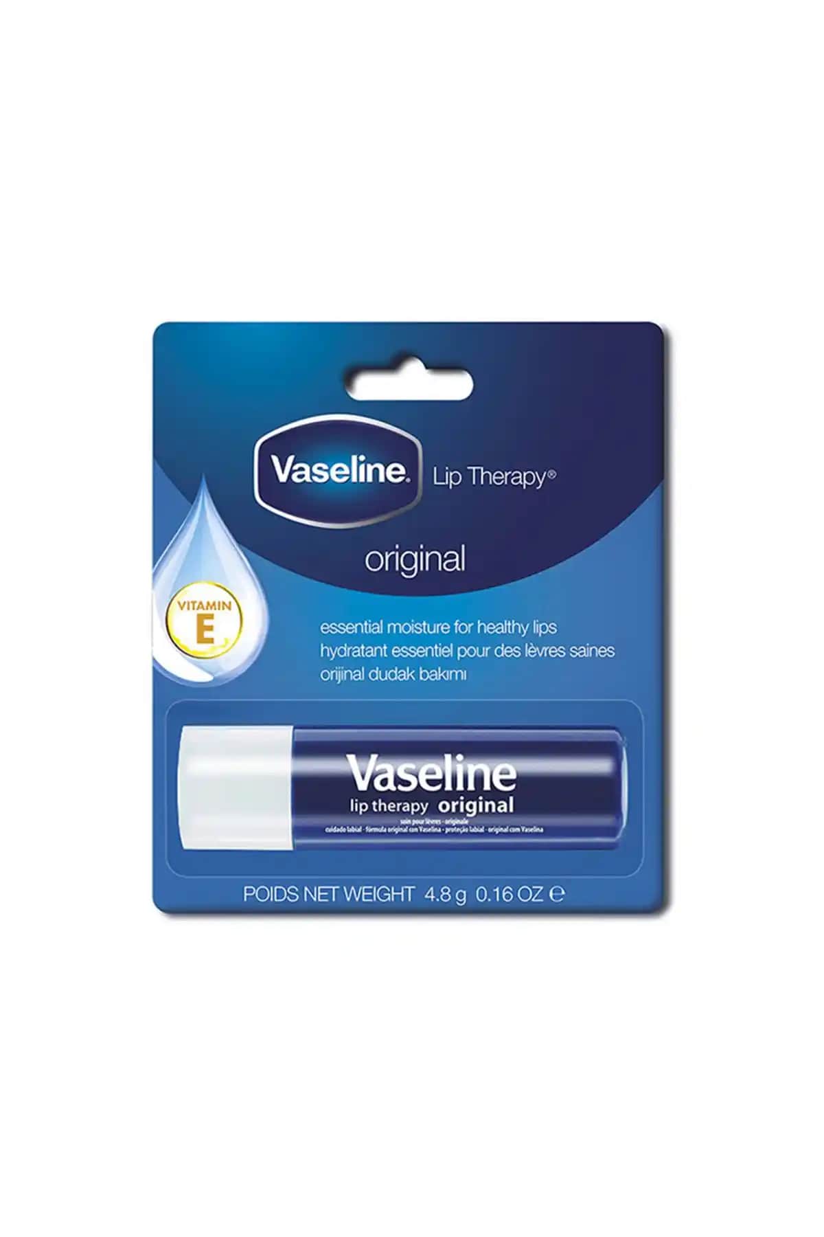 Vaseline Orijinal Dudak Balmı: Nemlendirme ve Günlük Dudak Bakımı İçin Uygun