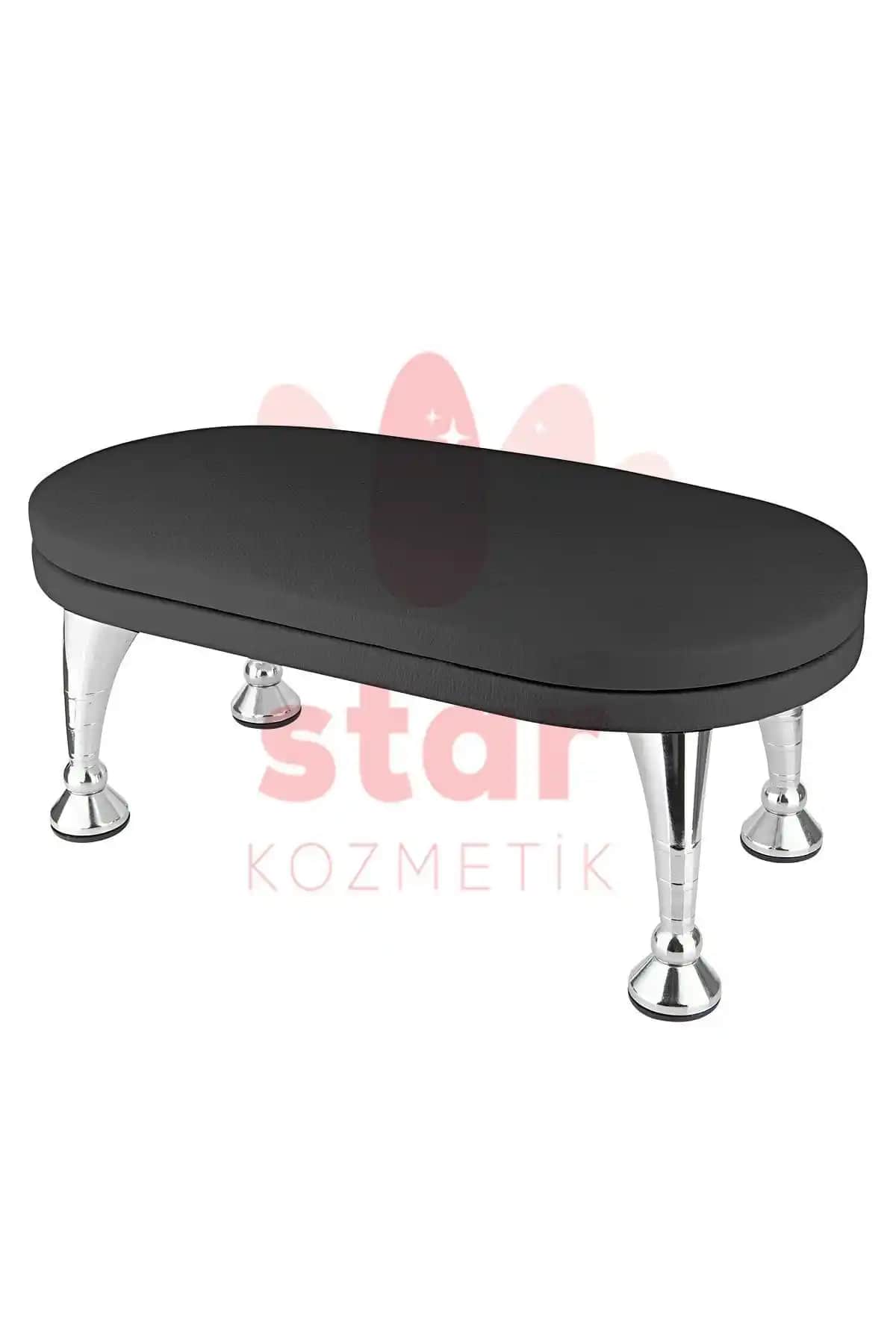 Venalisa Siyah Renkli Manikür Sehpası ve Yastığı: Estetik ve Dayanıklılık Sunan Profesyonel Ürün