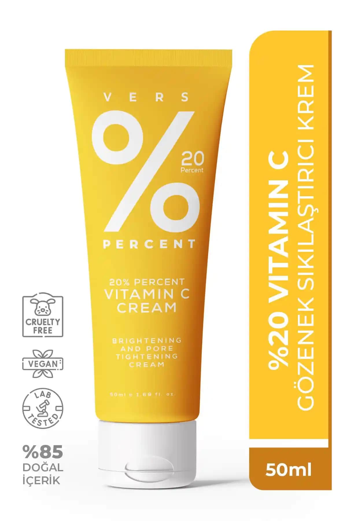 Vers Percent Aydınlatıcı ve Gözenek Sıkılaştırıcı Krem: Cilt Sağlığını Destekleyen Formül