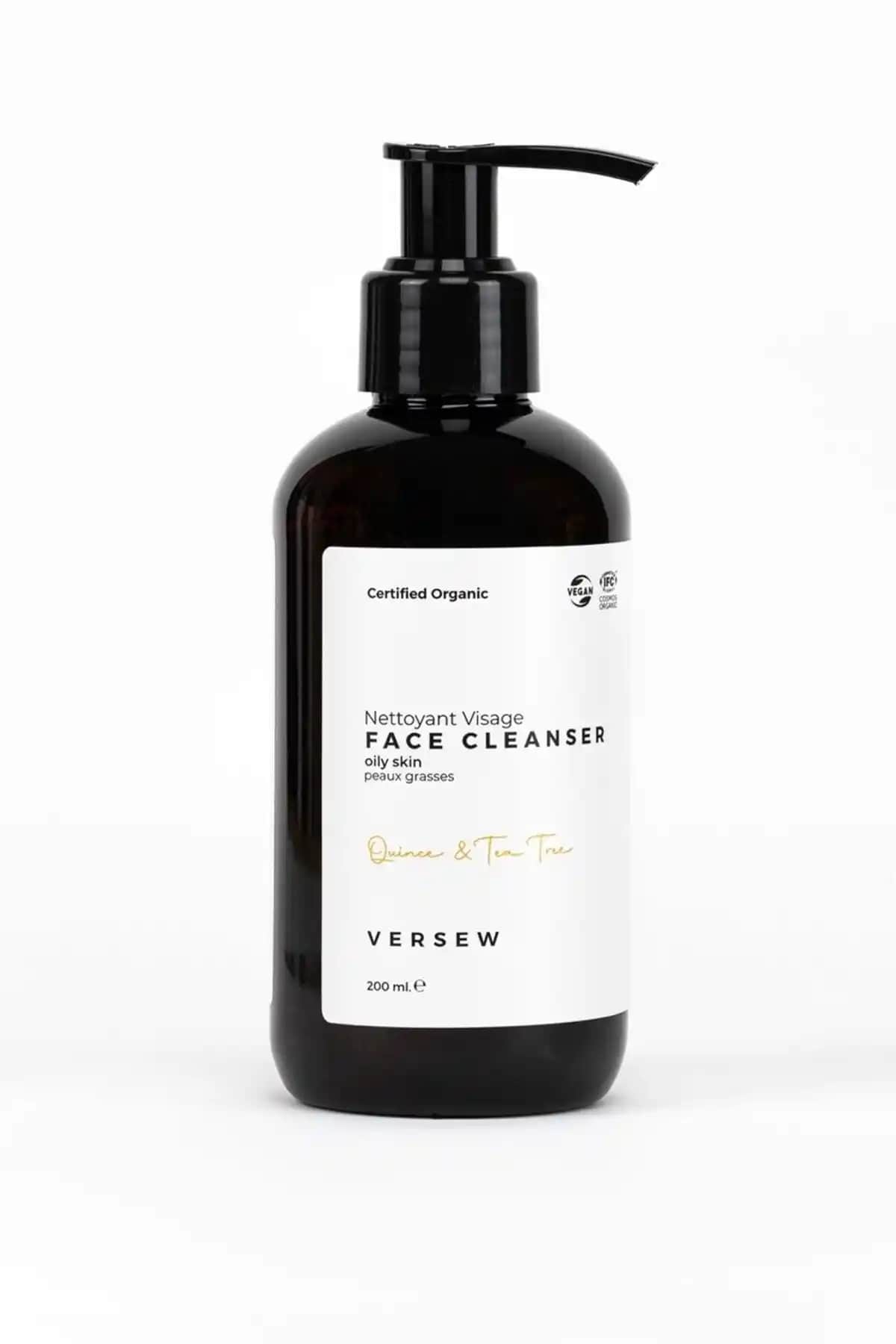 Versew Organik Akne ve Leke Karşıtı Yüz Temizleme Jeli: Doğal ve Etkili Yağlı Cilt Bakımı