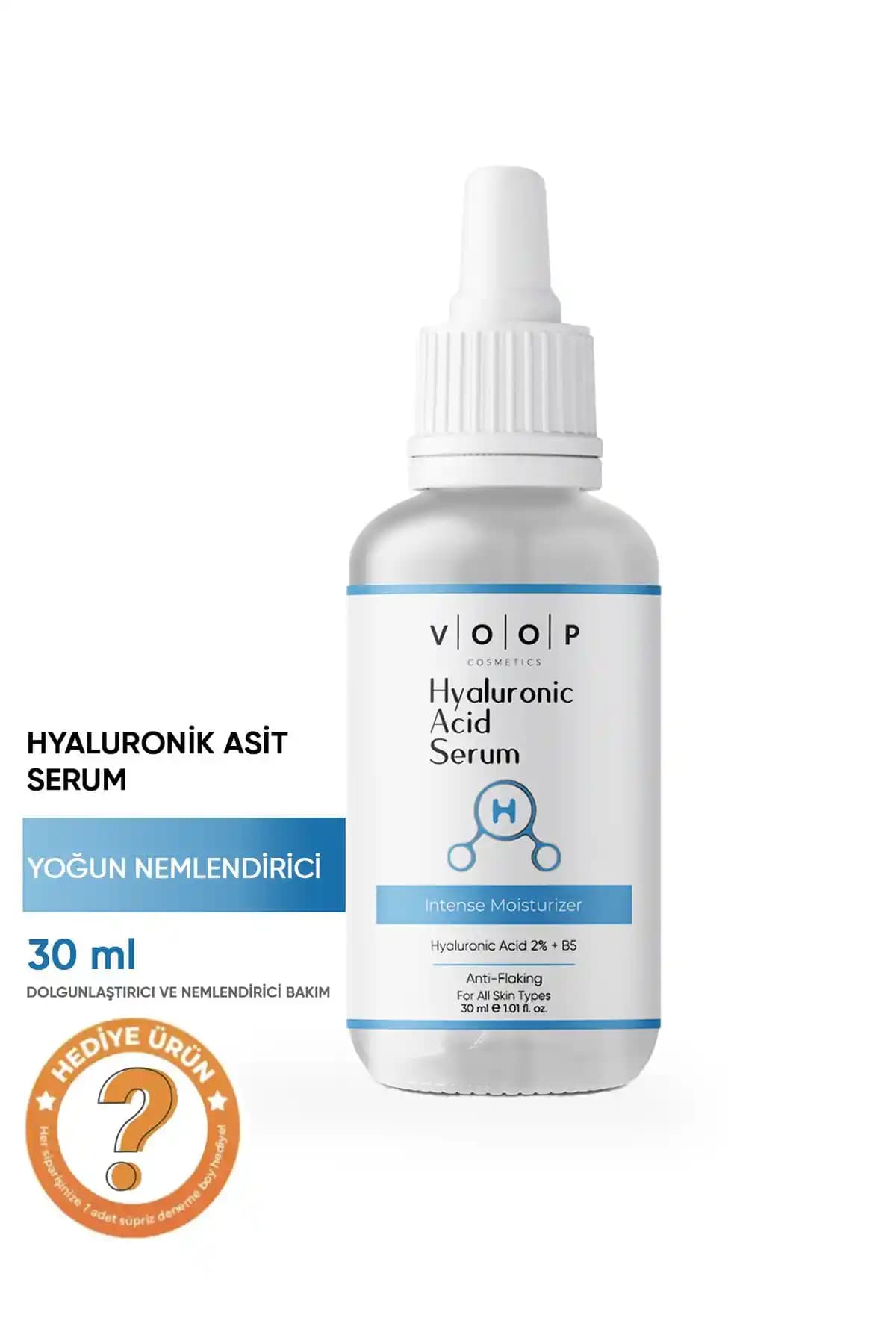 VOOP Hyaluronik Asit Serum B5 ile Derinlemesine Nem ve Sağlıklı Cilt Bakımı