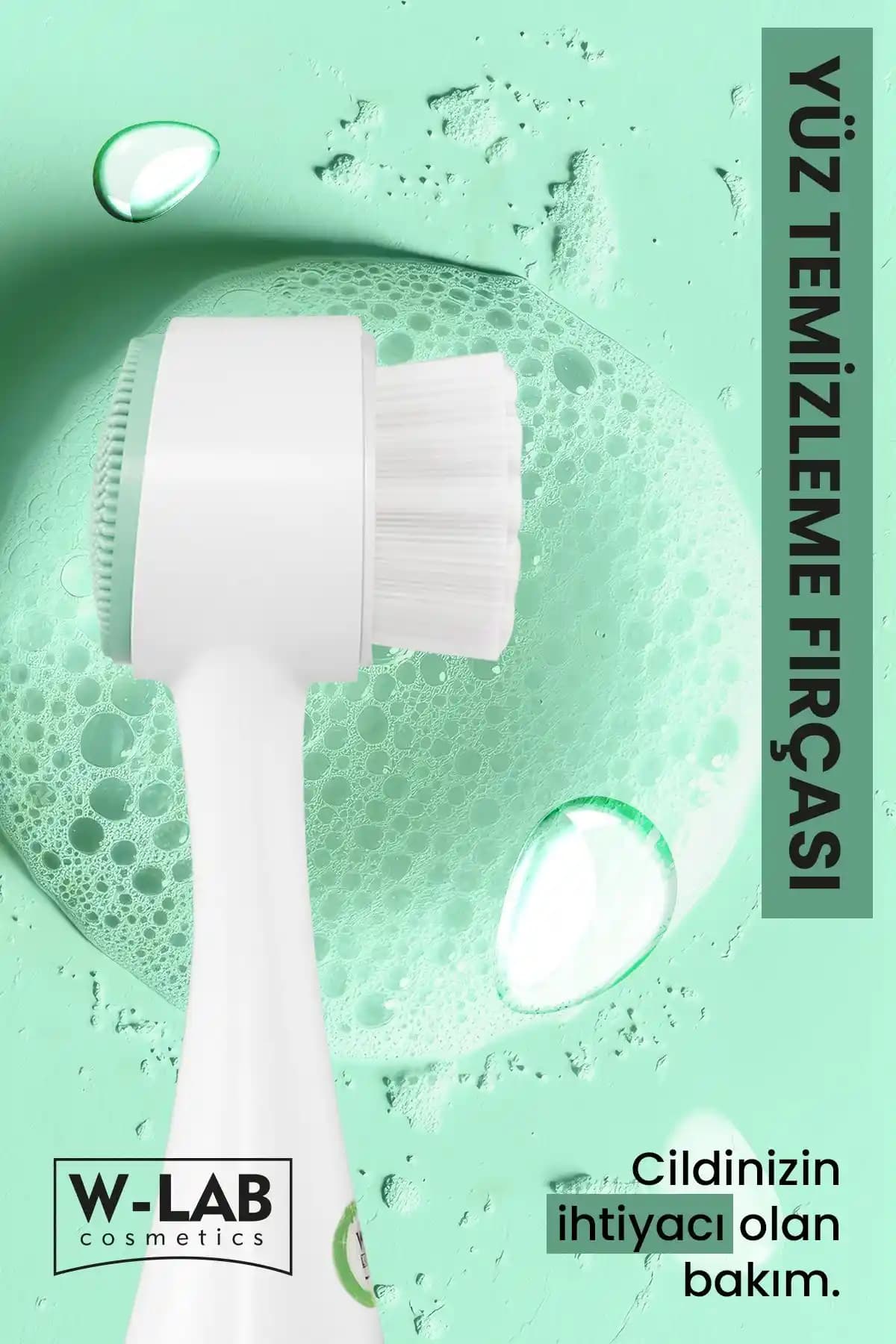 W-Lab Kozmetik Yüz Temizleme Fırçası ile Derinlemesine Cilt Temizliği ve Sağlığı