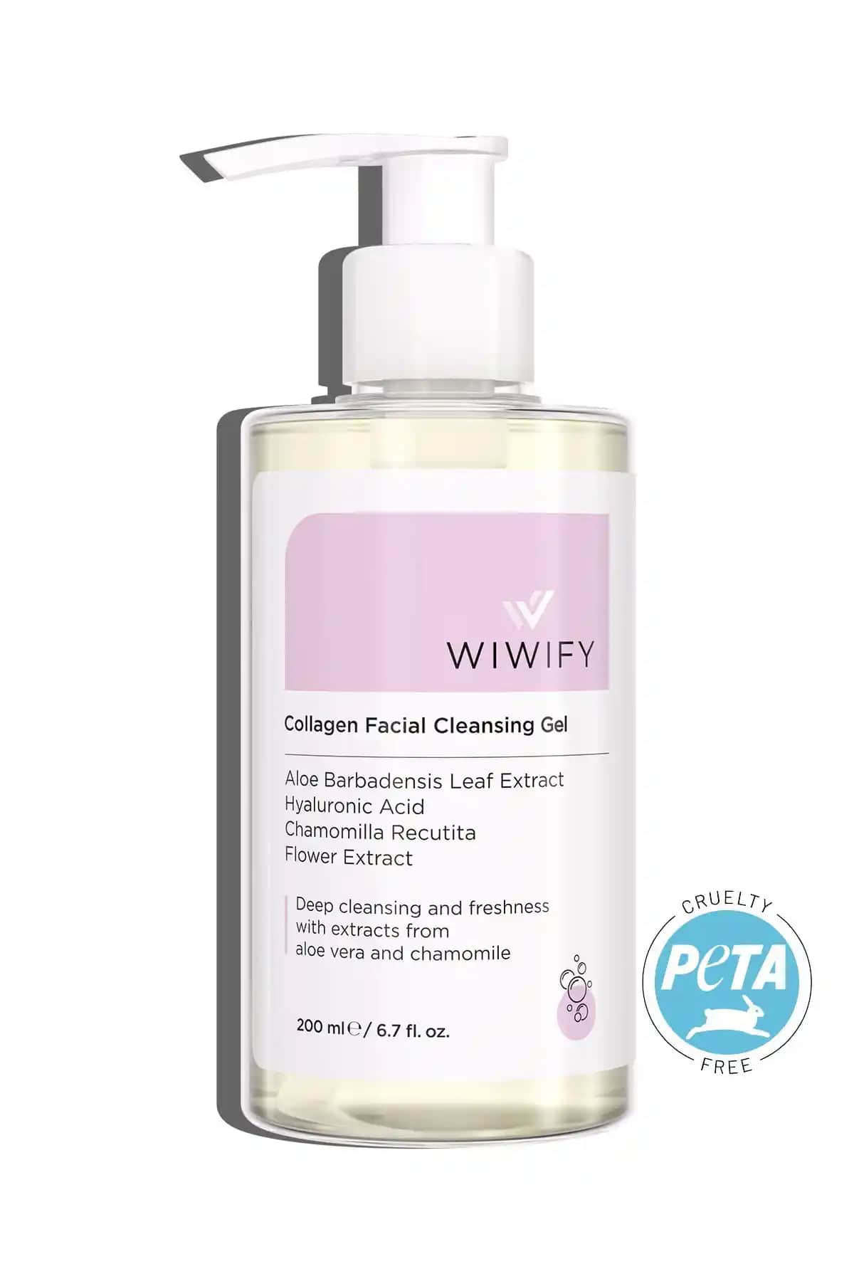 WIWIFY Arınlandırıcı Tazeleyici Yüz Temizleme Jeli Doğal ve Hassas Ciltler İçin Uygun