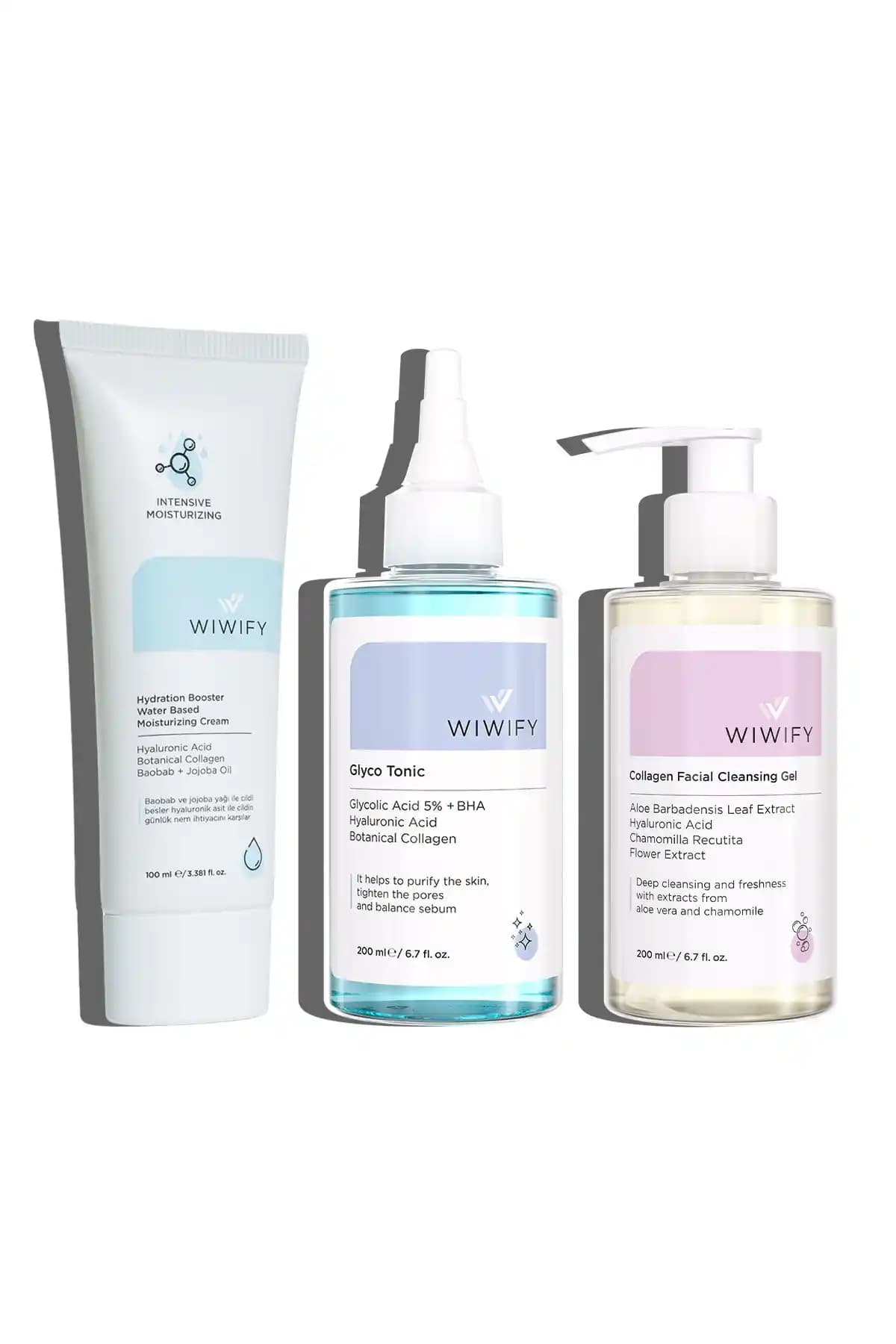 WIWIFY Günlük Bakım Seti: Tüm Cilt Tipleri İçin Nemlendirici ve Yaşlanma Karşıtı Çözüm