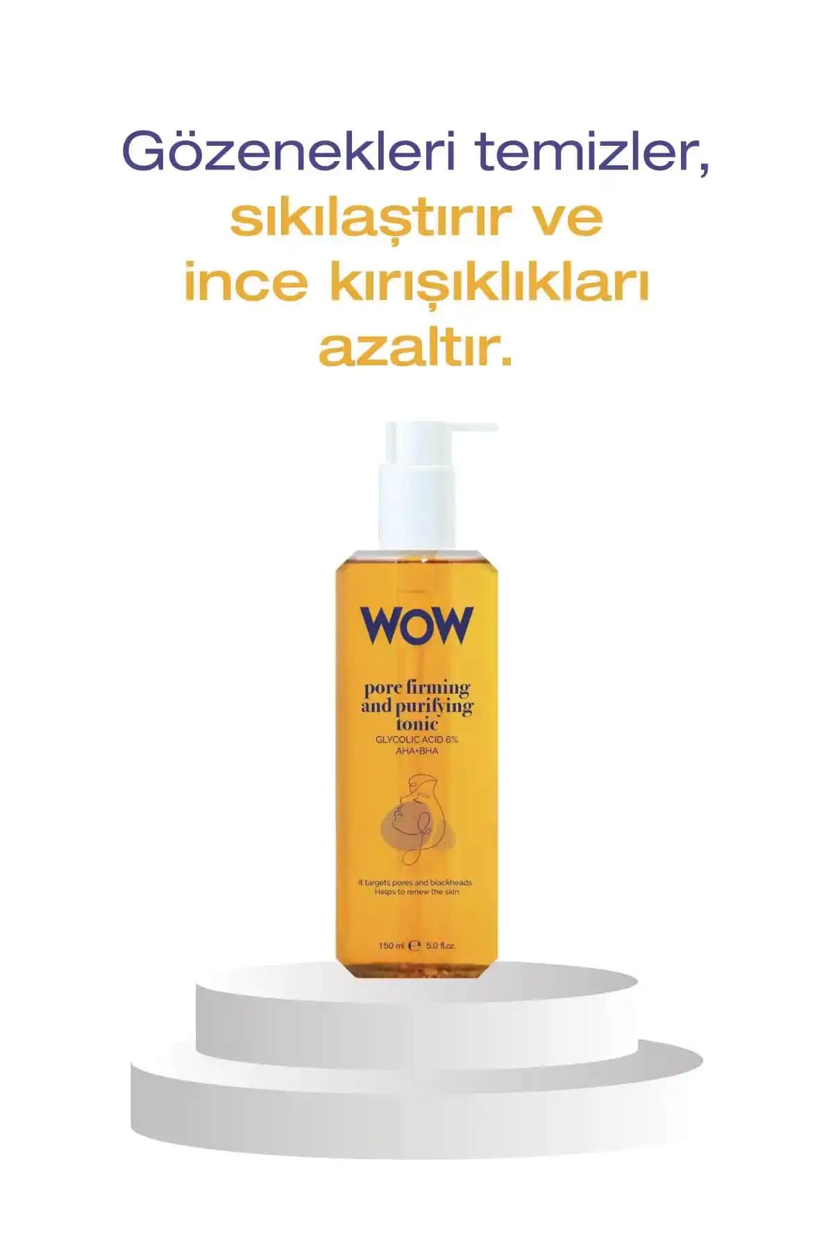 Wowhaircare Gözenek Sıkılaştırıcı ve Arındırıcı Tonik Cilt Temizliği ve Sıkılaştırma İçin
