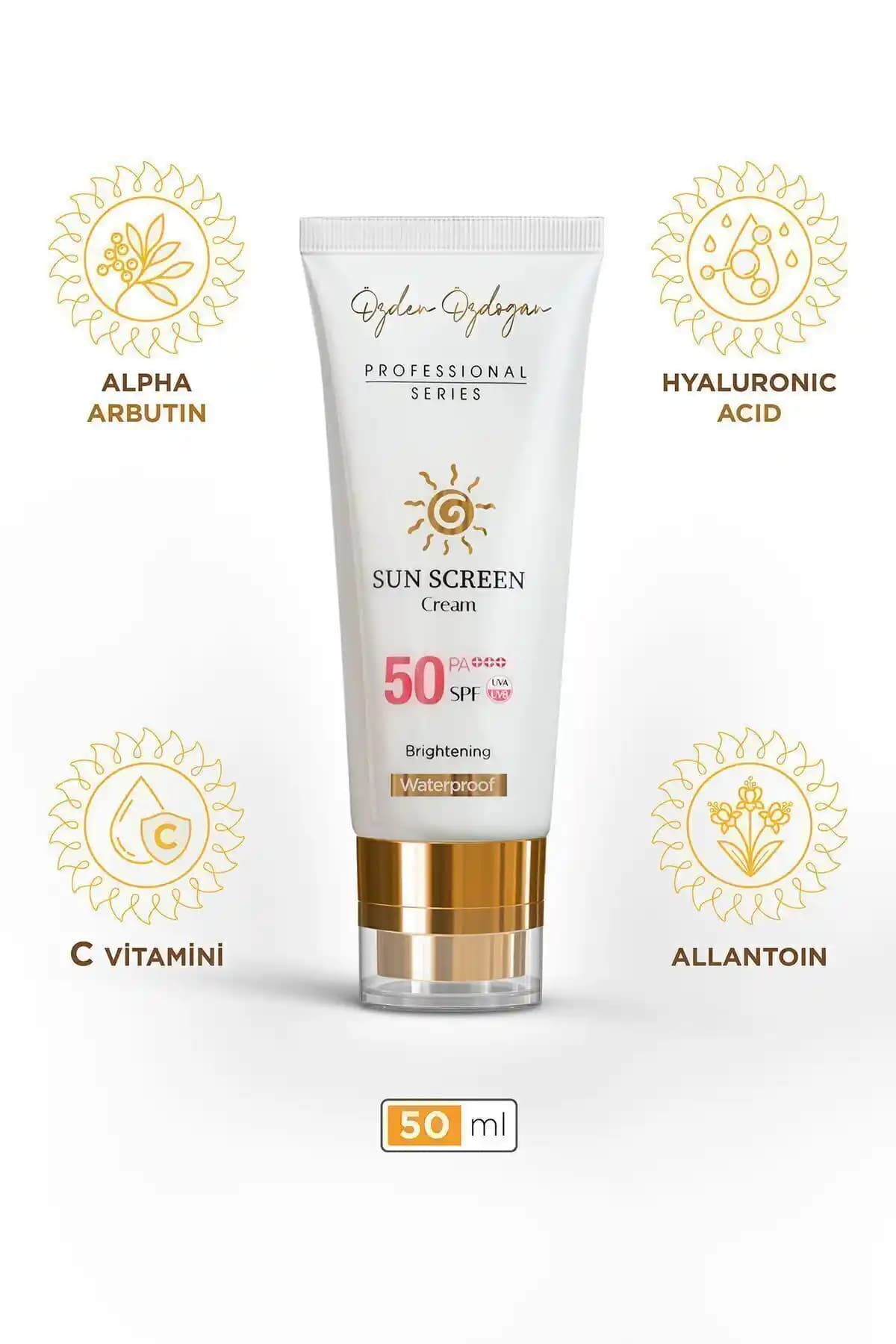 Yüksek Koruma Sunan SPF 50+ Güneş Kremi Özden Özdoğan Leke Karşıtı ve Suya Dayanıklı
