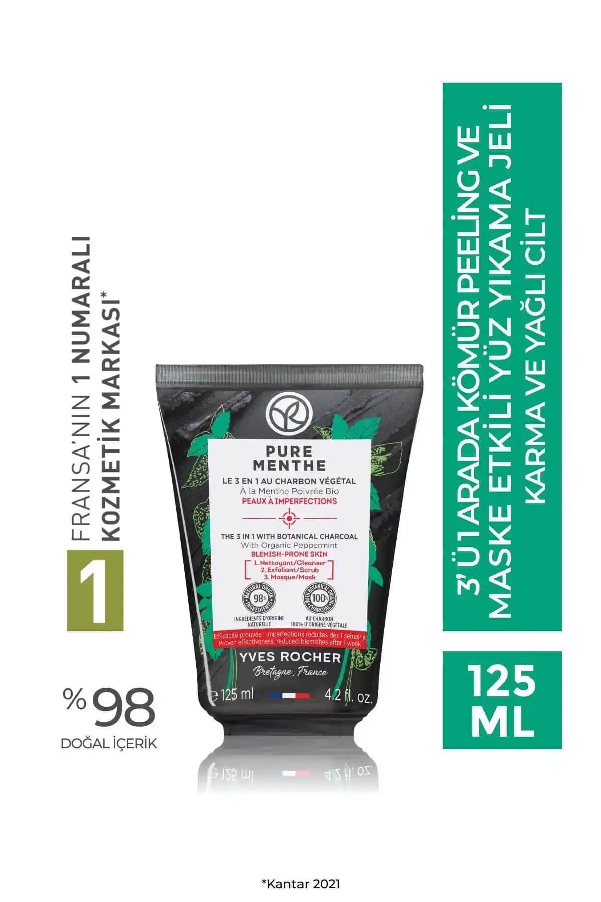 Yves Rocher Çok Fonksiyonlu Yüz Yıkama Jeli Sivilce ve Karma Ciltler İçin